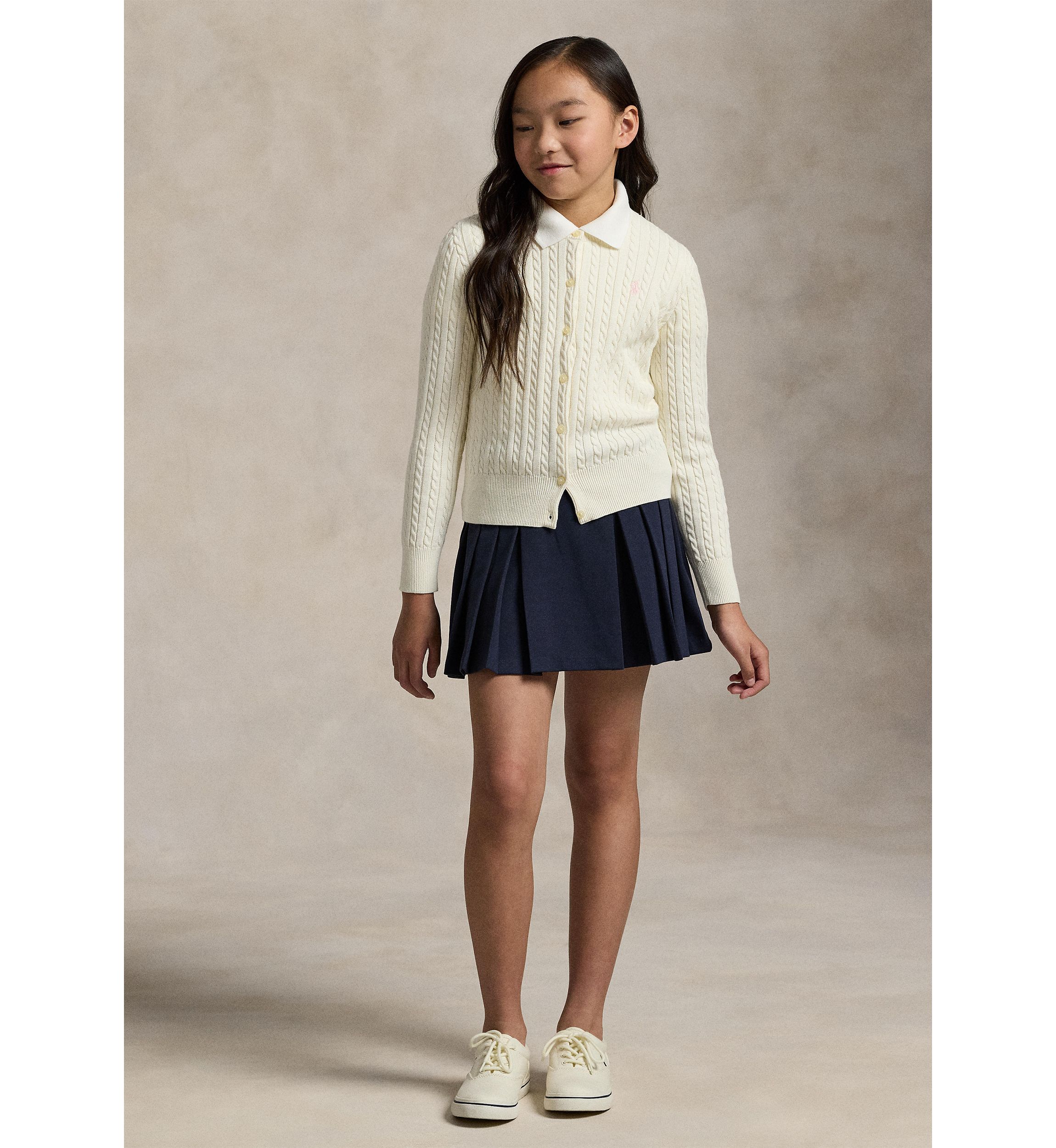 Girls 7-16 Pleated Ponte Skort