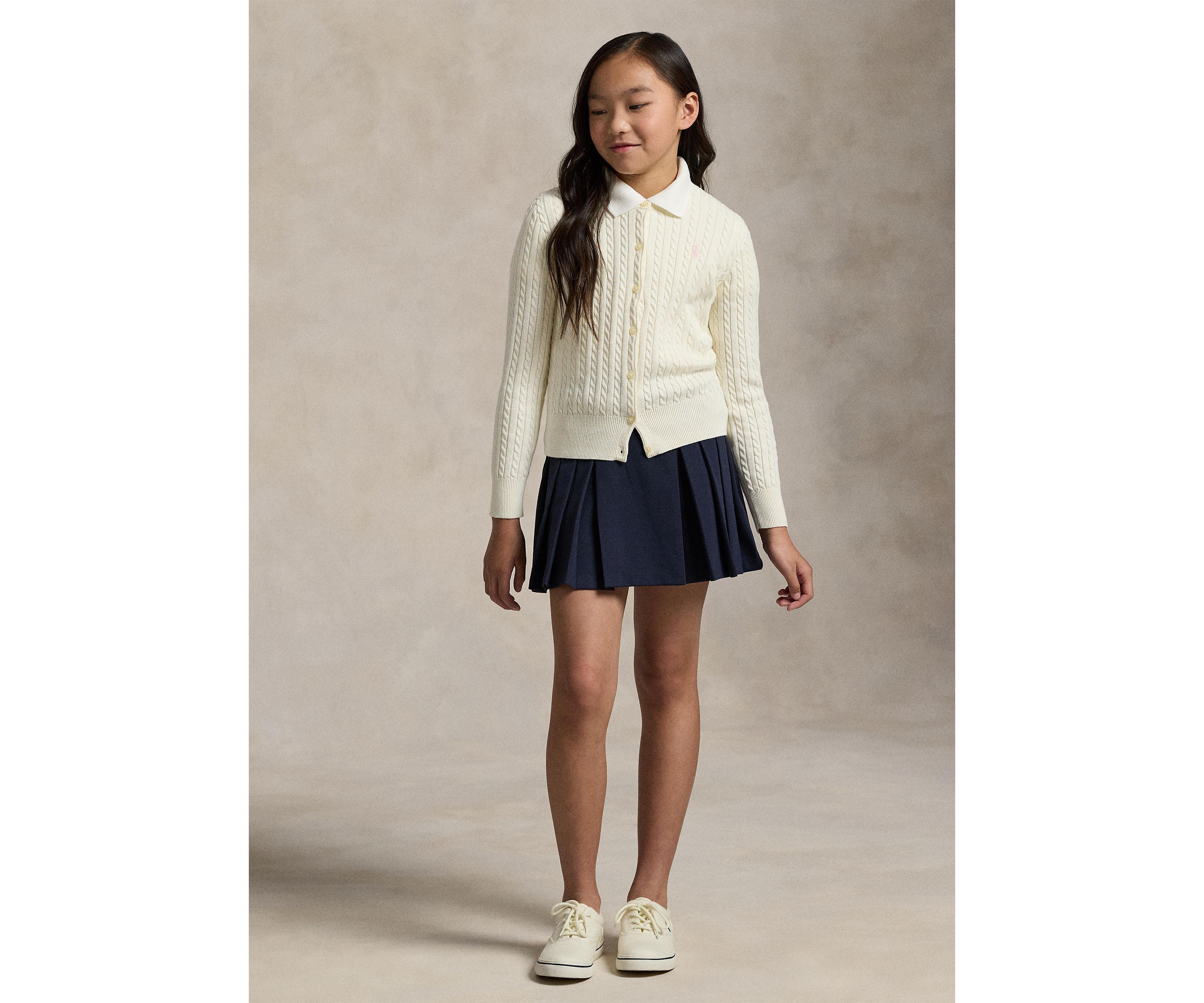Girls 7-16 Pleated Ponte Skort