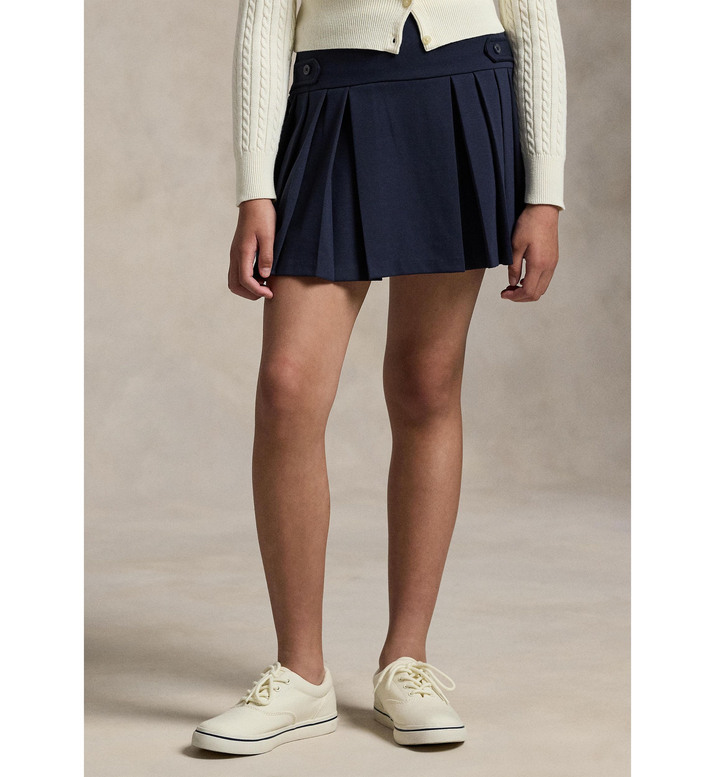 Girls 7-16 Pleated Ponte Skort