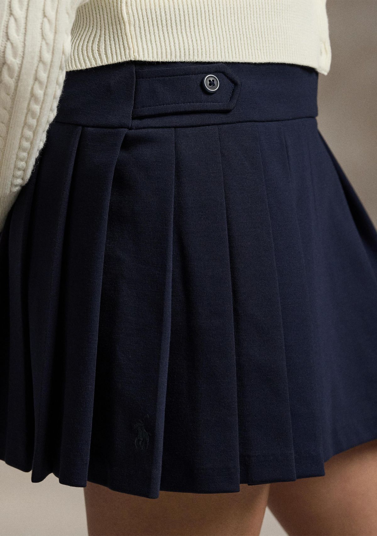 Girls 7-16 Pleated Ponte Skort