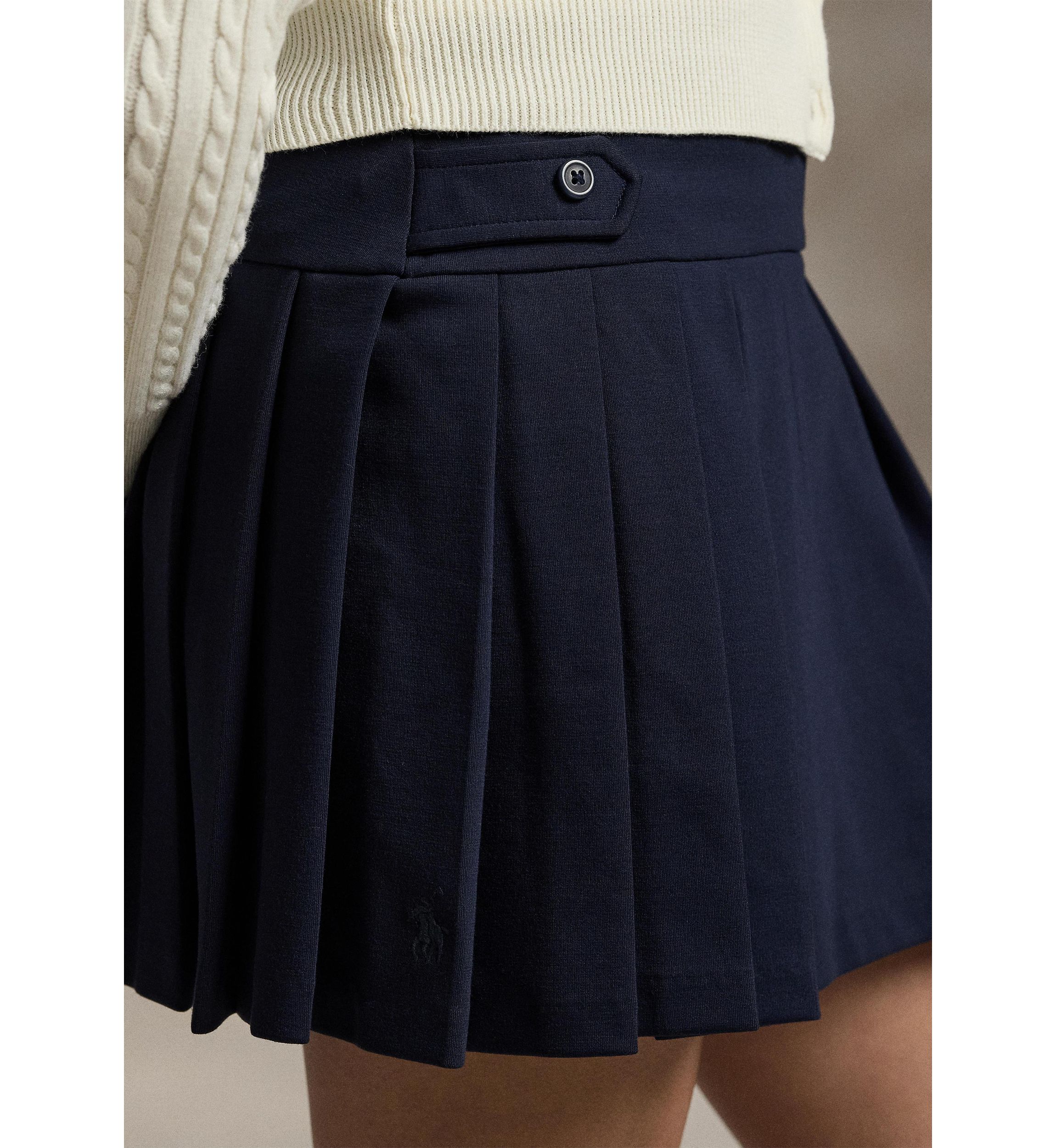 Girls 7-16 Pleated Ponte Skort