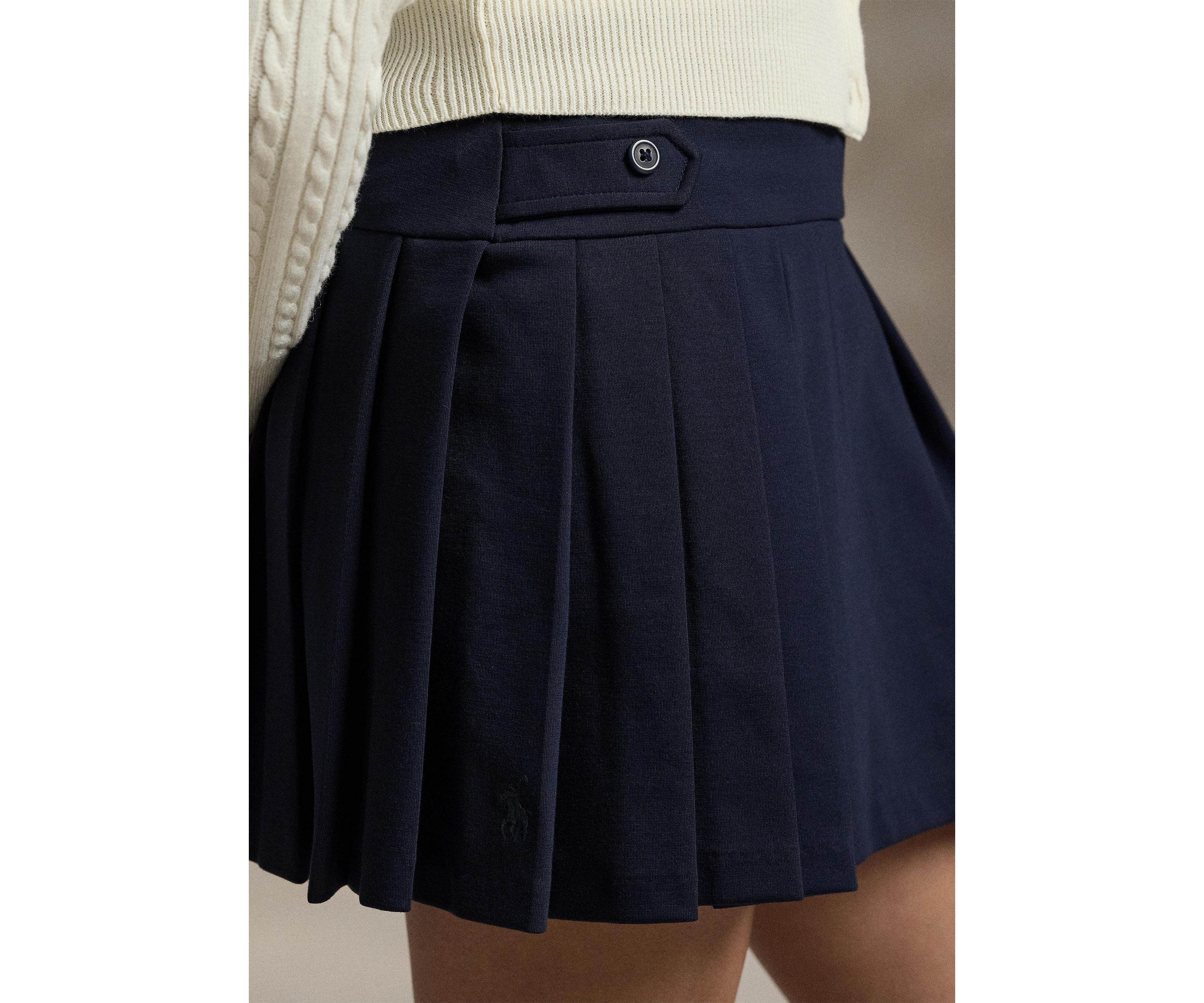 Girls 7-16 Pleated Ponte Skort