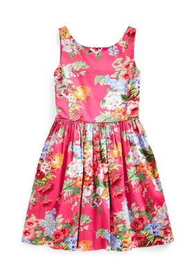 Ralph Lauren Childrenswear Girls 7-16 Floral Cotton Sateen Dress | belk