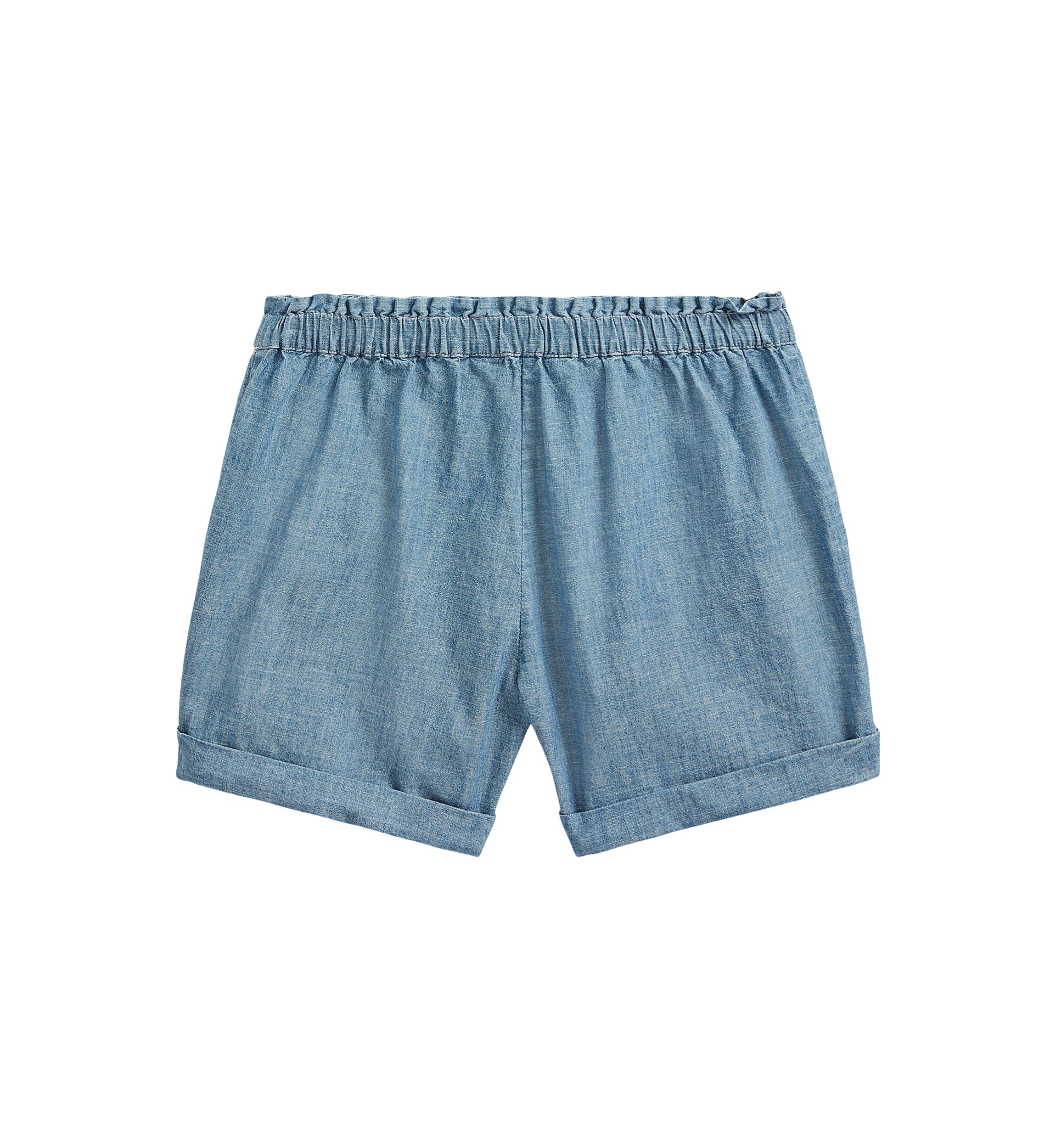 Girls 7-16 Cotton Chambray Camp Shorts