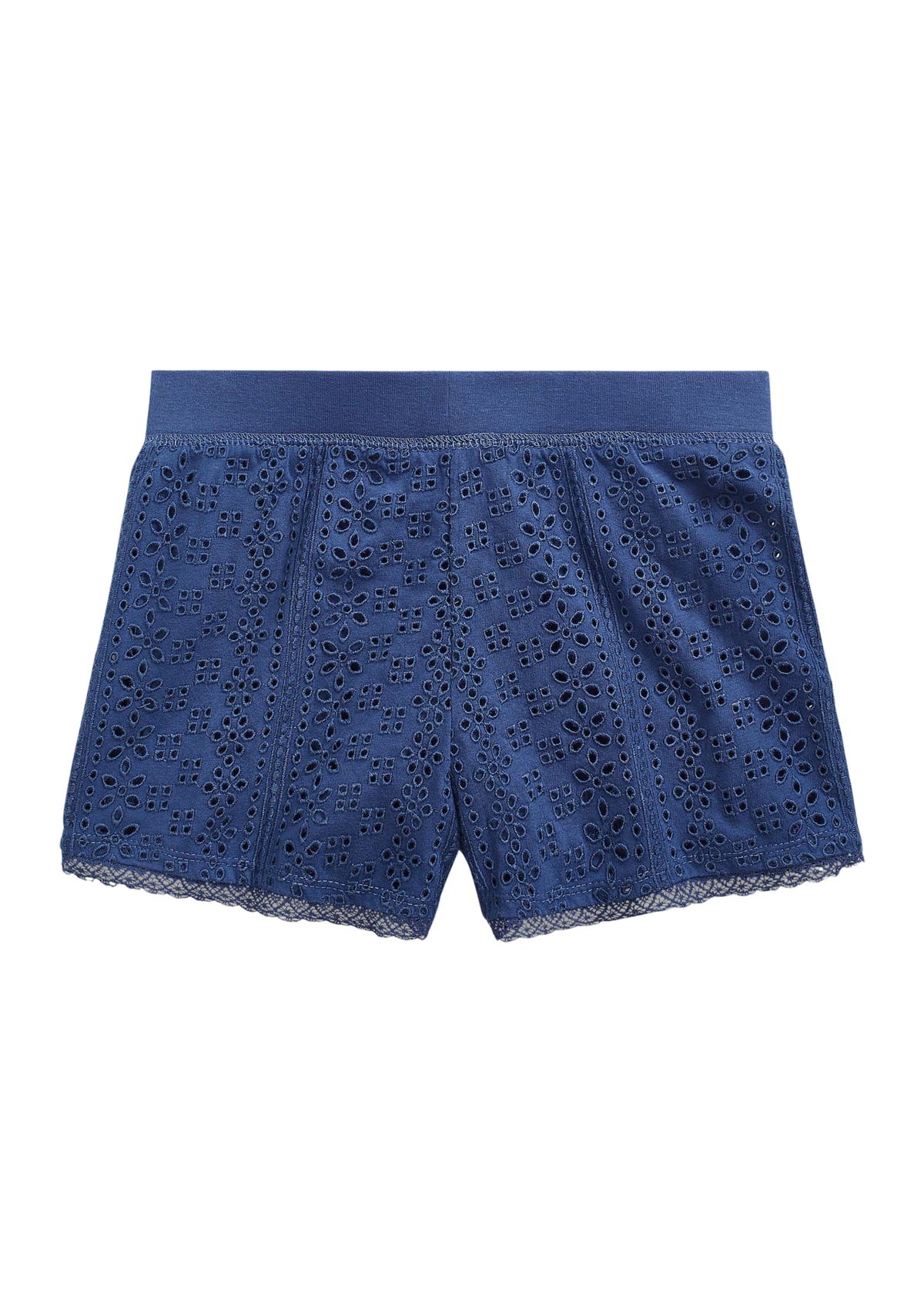 Girls 7-16 Embroidered Cotton Jersey Shorts