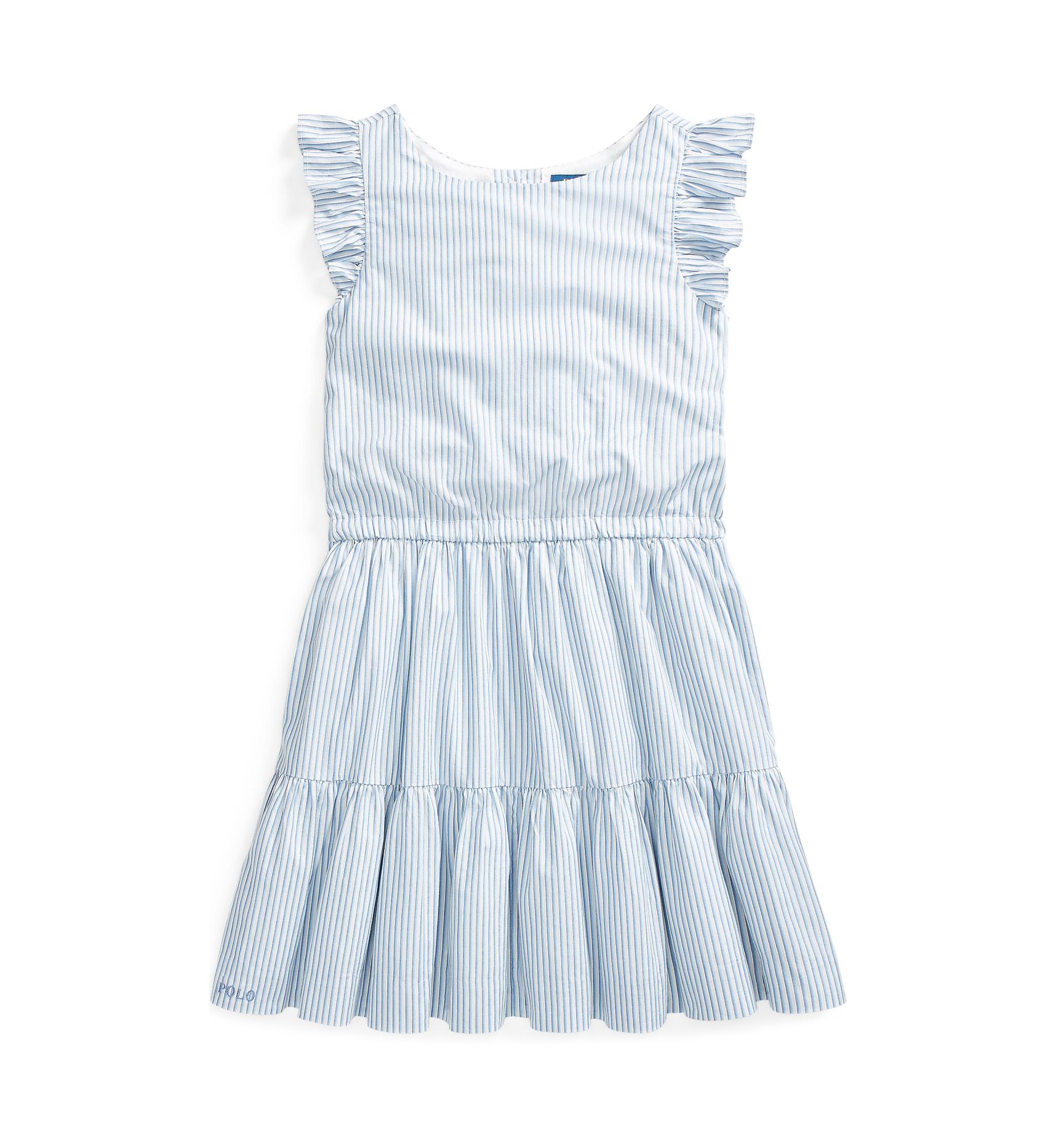 Girls 7-16 Striped Tiered Cotton Dress