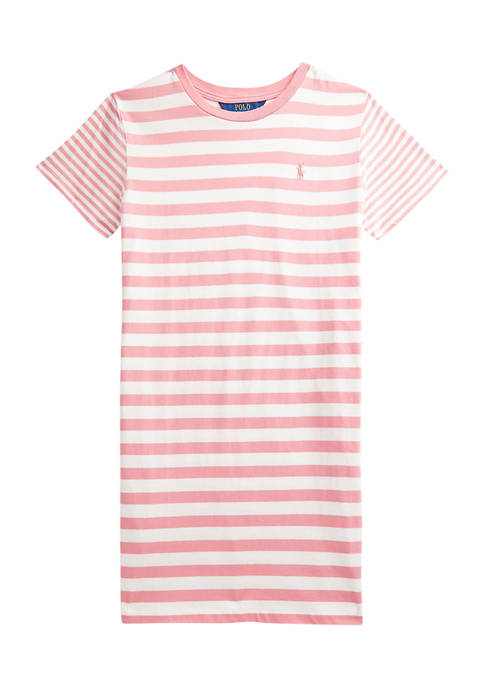 Toddler Girls Striped Cotton Jersey T-Shirt Dress