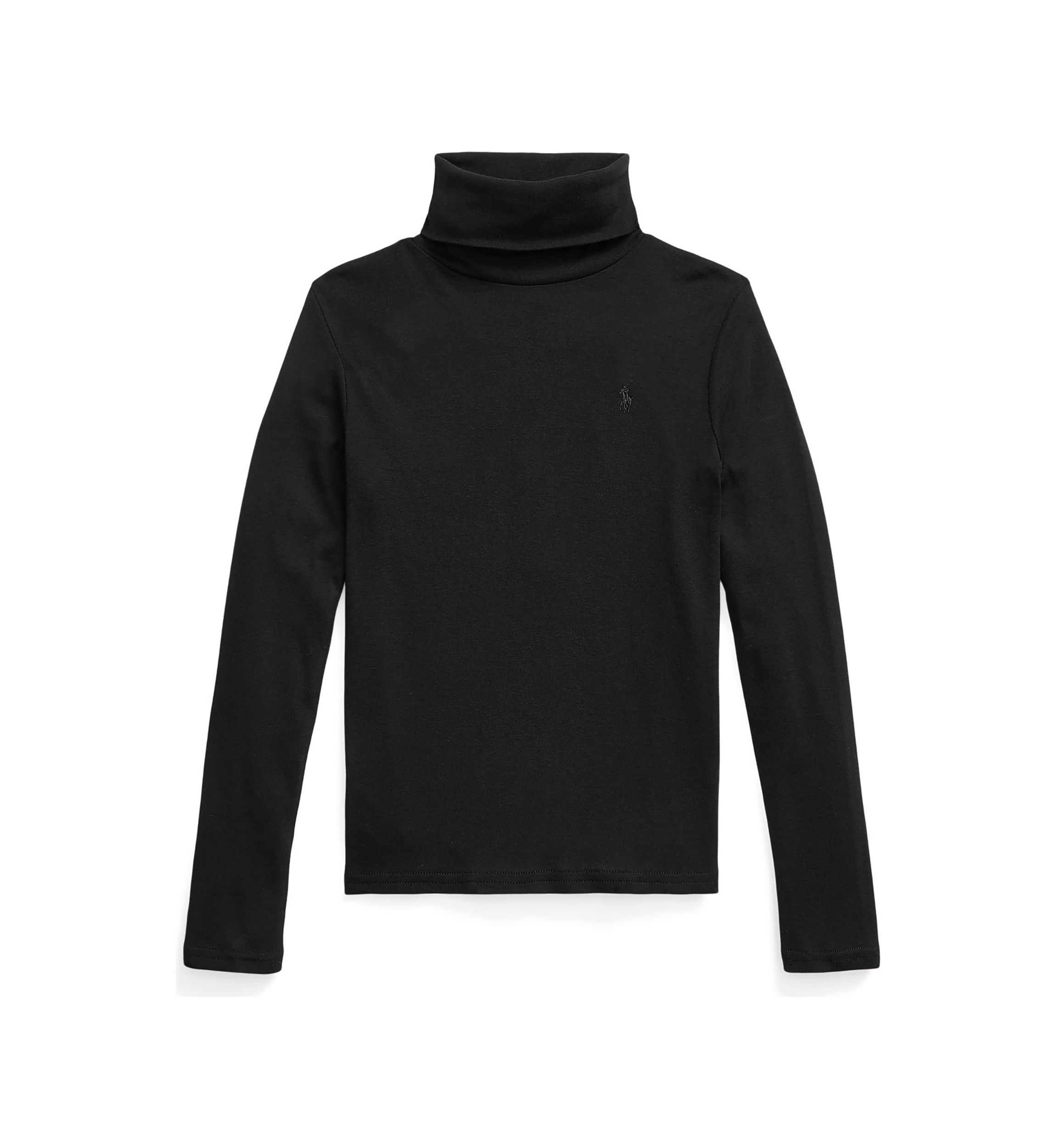Girls 7-16 Ribbed Cotton-Blend Turtleneck