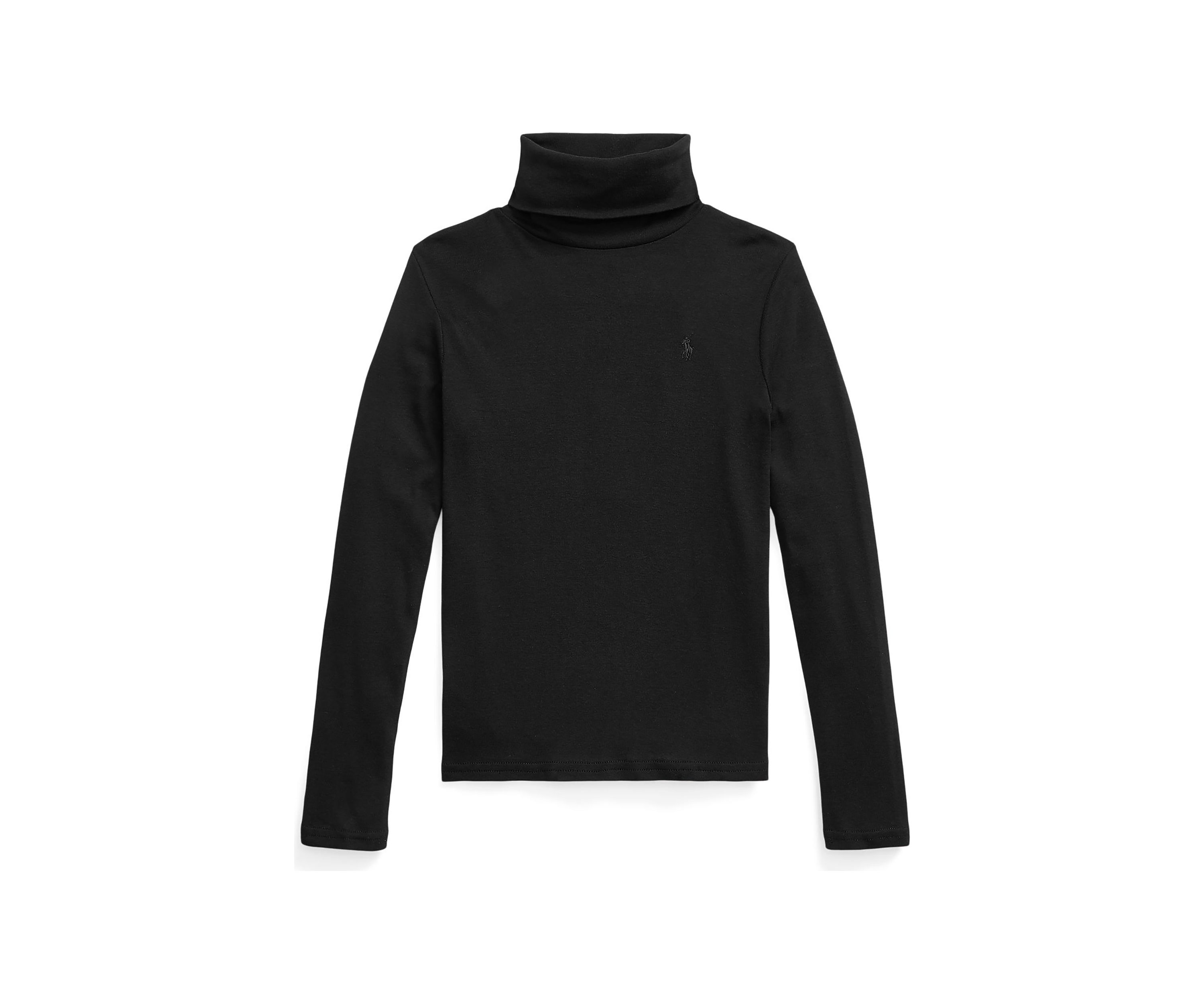 Girls 7-16 Ribbed Cotton-Blend Turtleneck