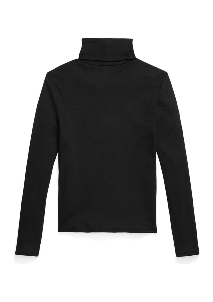 Girls 7-16 Ribbed Cotton-Blend Turtleneck