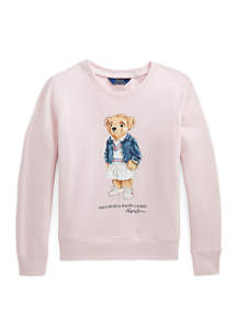 Ralph Lauren Childrenswear Girls 716 Polo Bear Fleece
