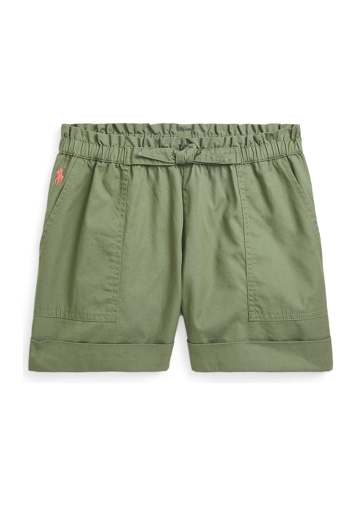 Girls 7-16 Cotton Twill Camp Shorts