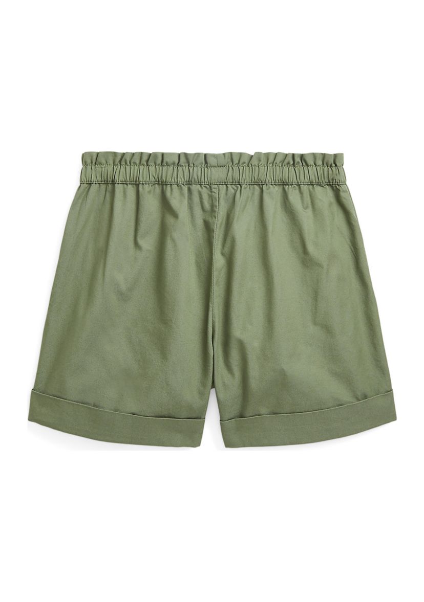Girls 7-16 Cotton Twill Camp Shorts