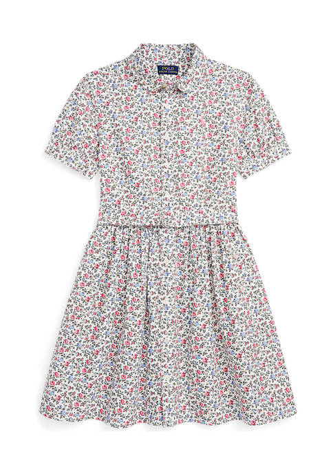 Ralph Lauren Childrenswear Girls 7-16 Floral Cotton Oxford
