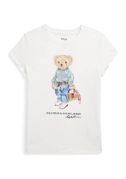 Girls 7-16 Polo Bear Cotton Jersey Graphic T-Shirt