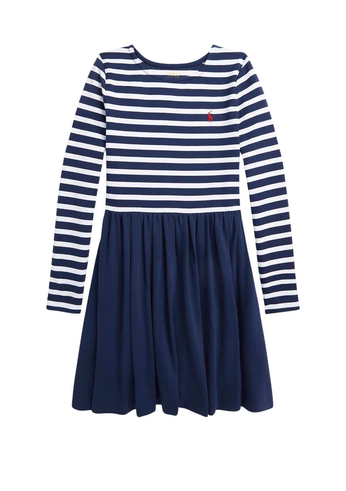 Girls 7-16 Striped Stretch Ponte Dress