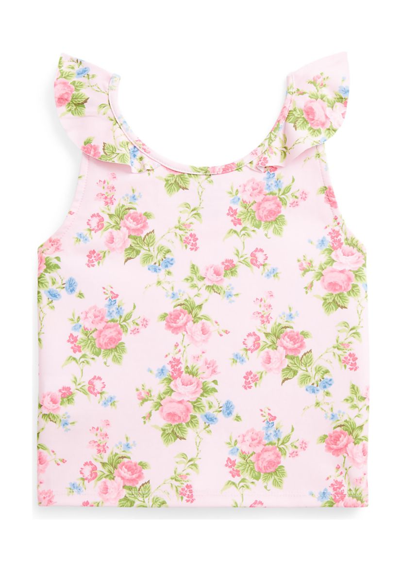 Girls 7-16 Floral Performance Jersey Top