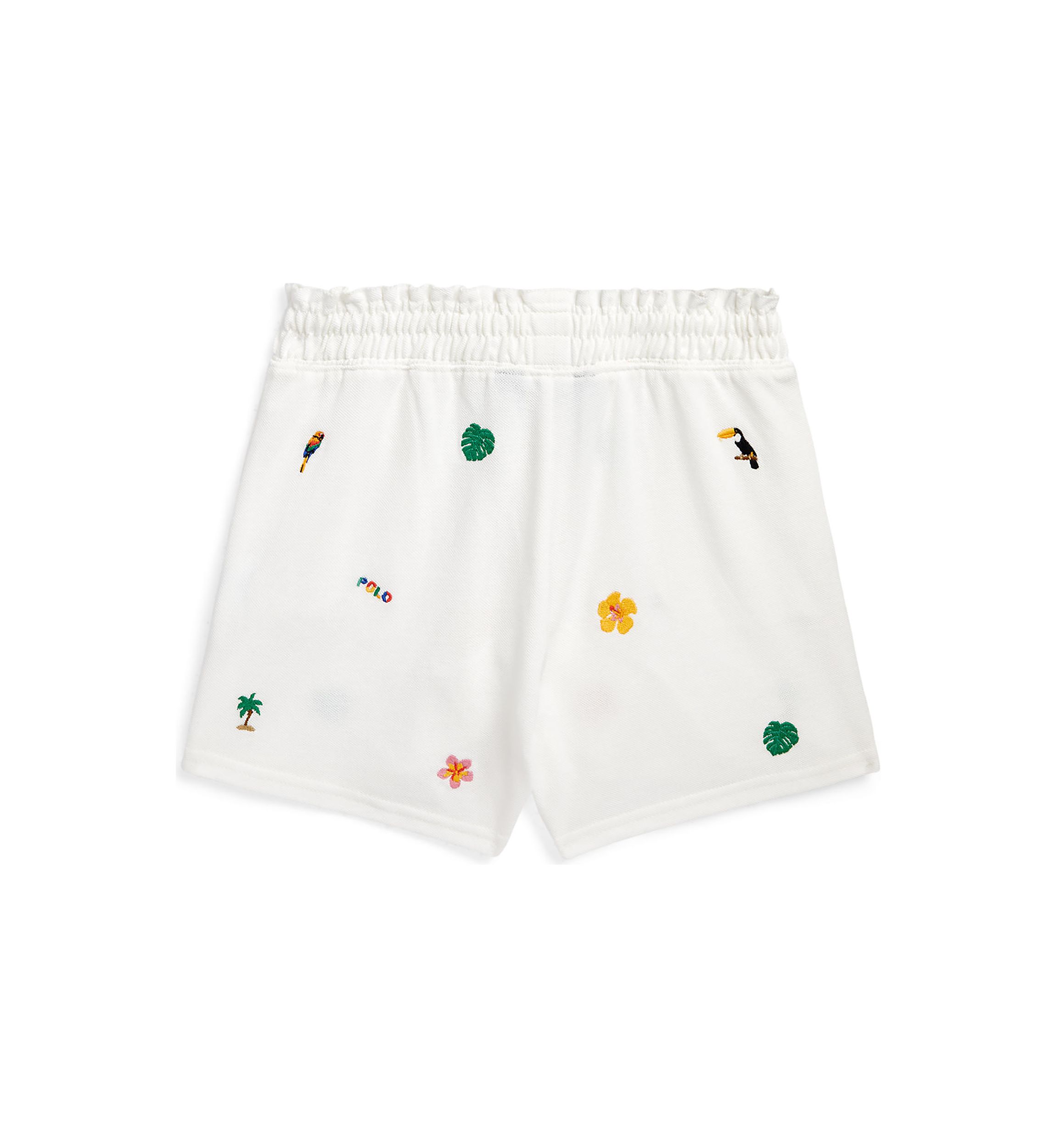 Girls 7-16 Tropical Cotton Mesh Shorts