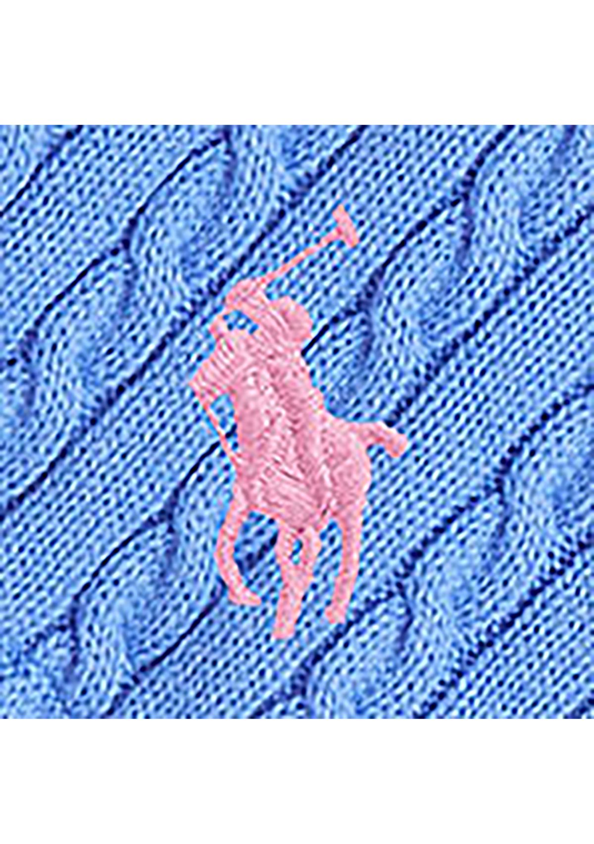 Girls 7-16 Mini Cable Cotton Full Zip Hoodie