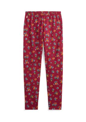 Ralph Lauren Childrenswear Girl's Drapey Terry-Fleece Lounge Pants