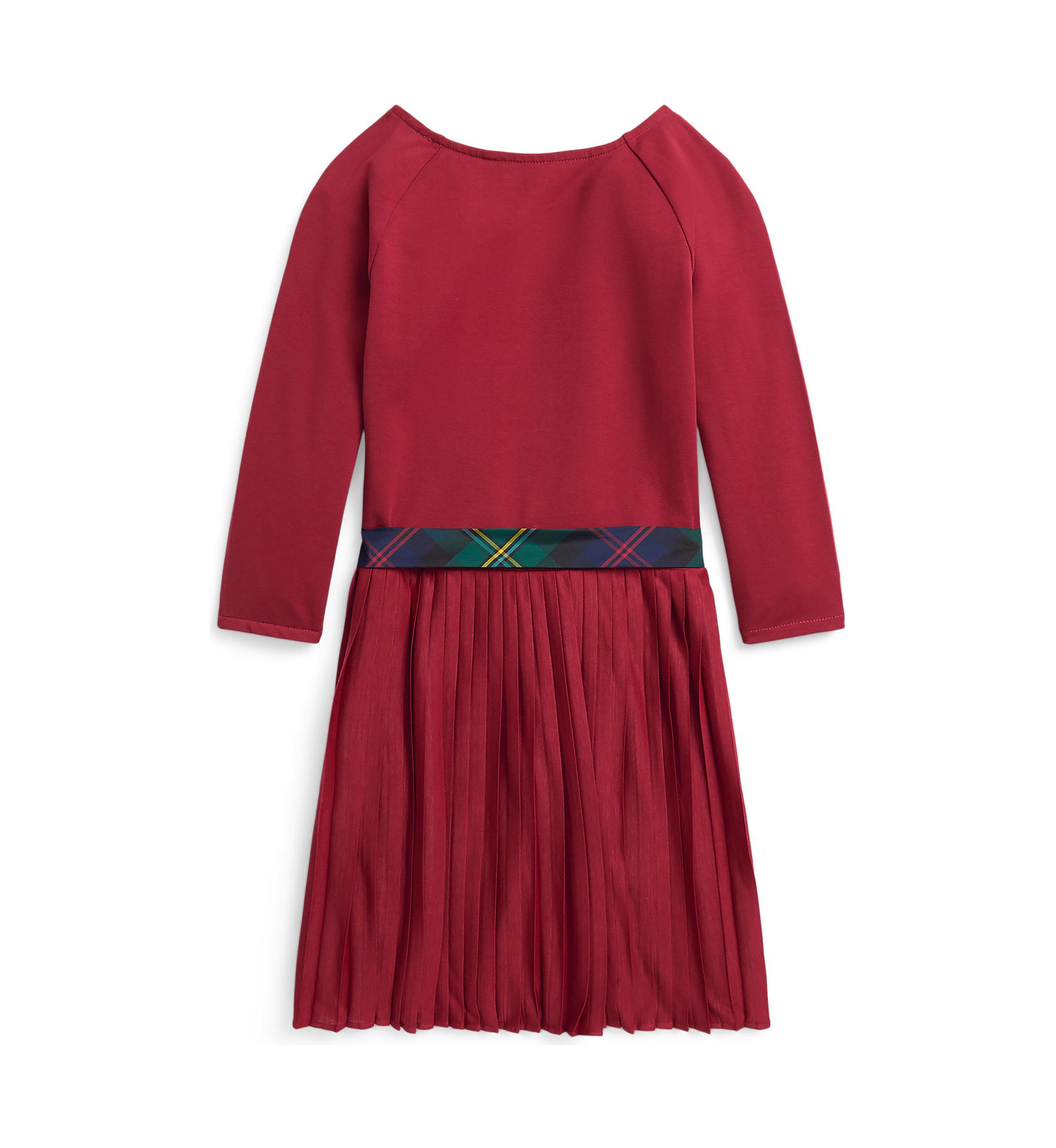 Girls 7-16 Pleated Stretch Jersey Dress