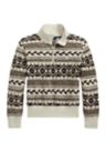 Girls 7-16 Fair Isle Fleece 1/4 Zip Pullover
