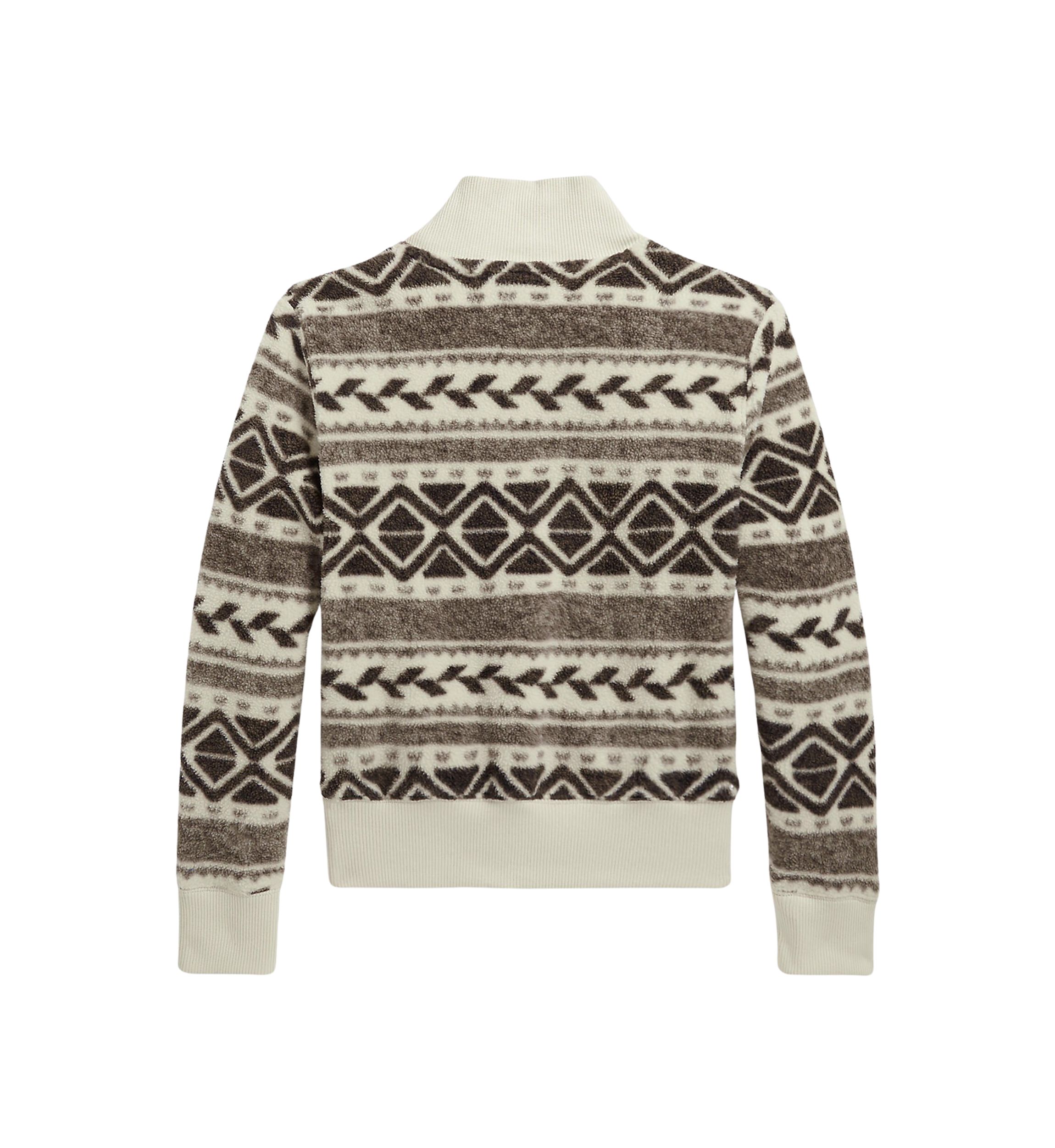 Girls 7-16 Fair Isle Fleece 1/4 Zip Pullover