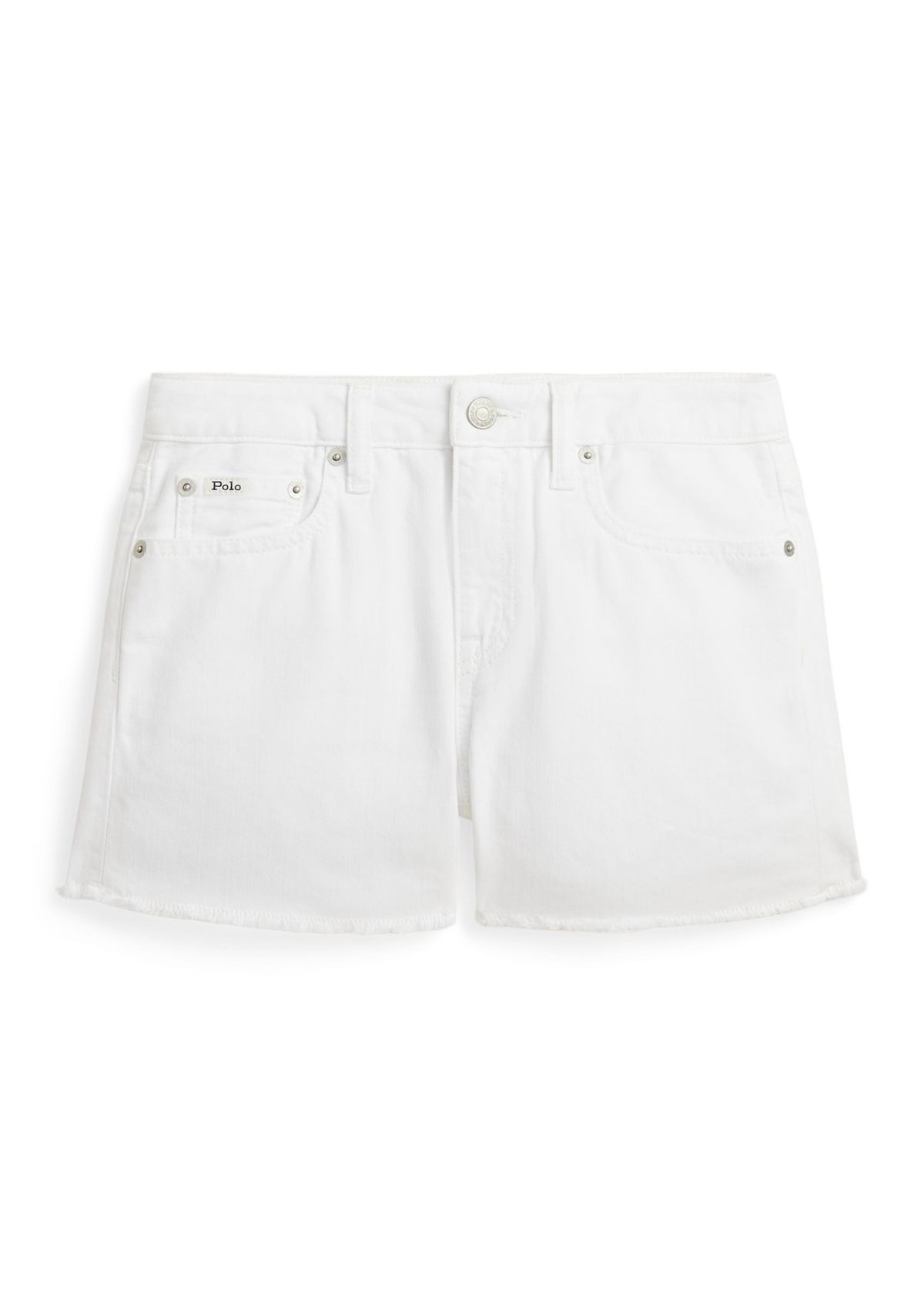 Girls 7-16 Frayed Hem Cotton Denim Shorts