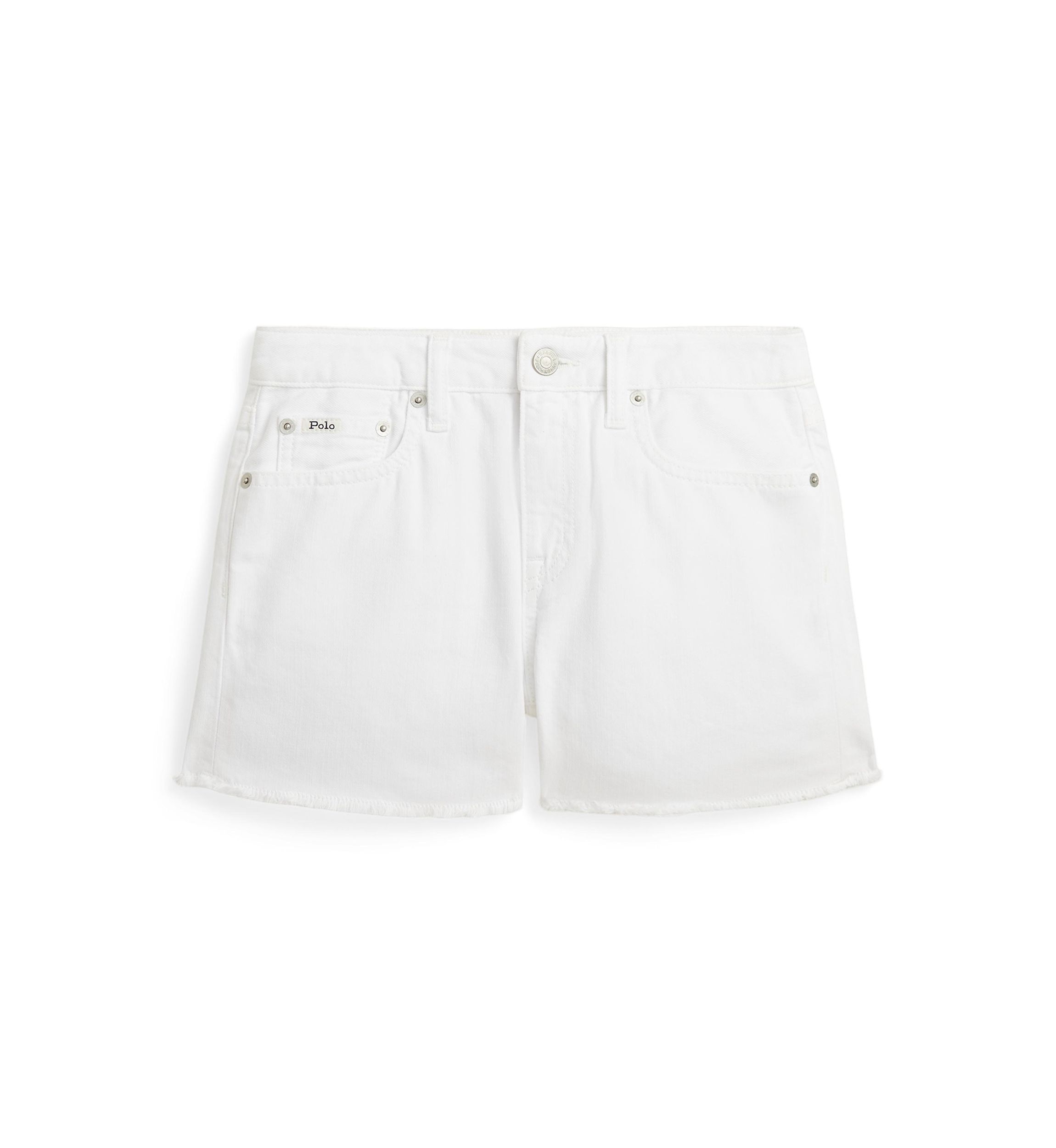 Girls 7-16 Frayed Hem Cotton Denim Shorts