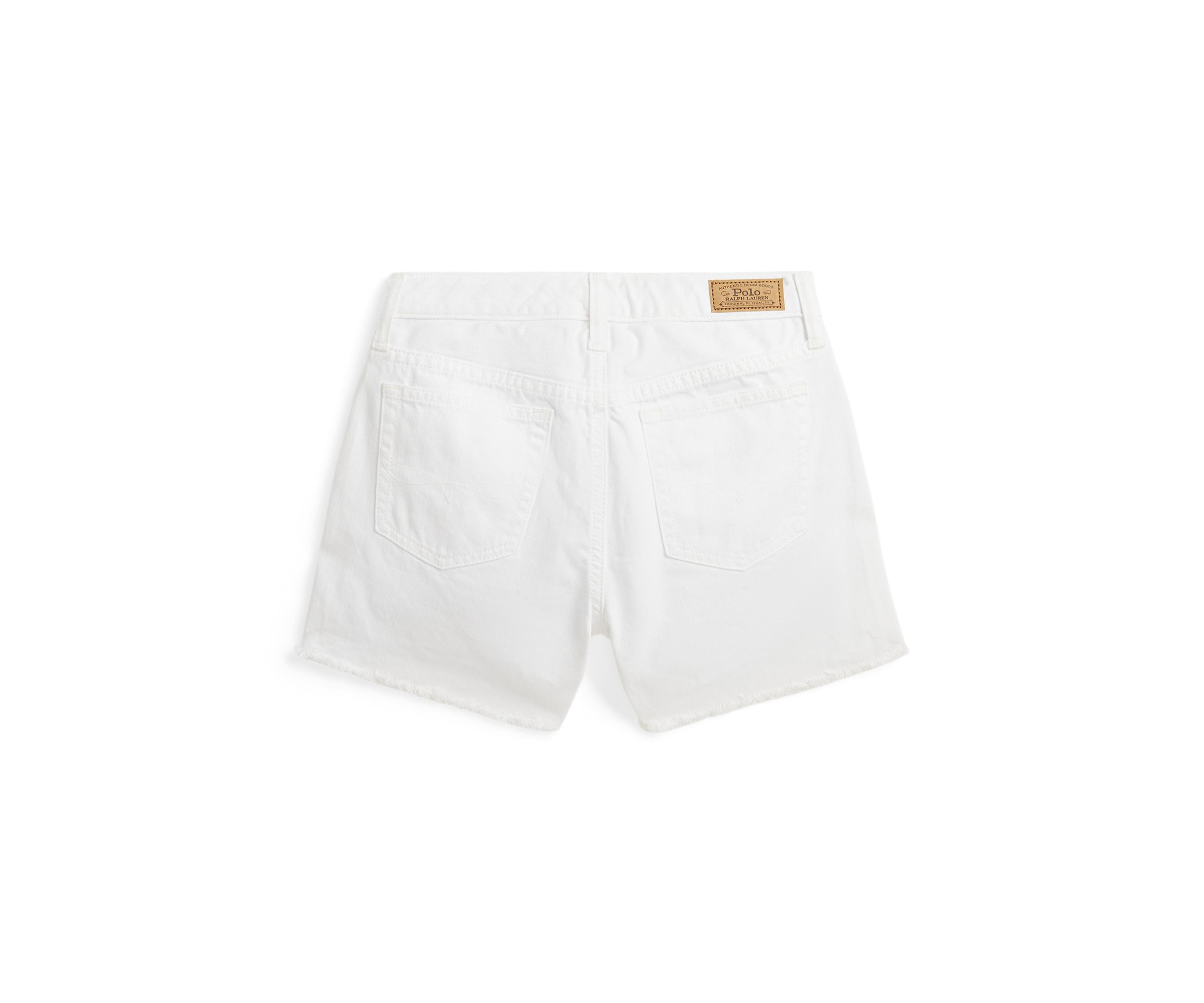 Girls 7-16 Frayed Hem Cotton Denim Shorts