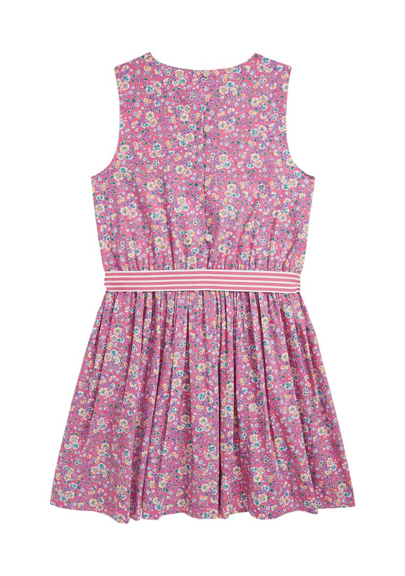 Girls 7-16 Floral Cotton Poplin Dress