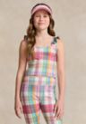 Girls 7-16 Madras Print Performance Jersey Top