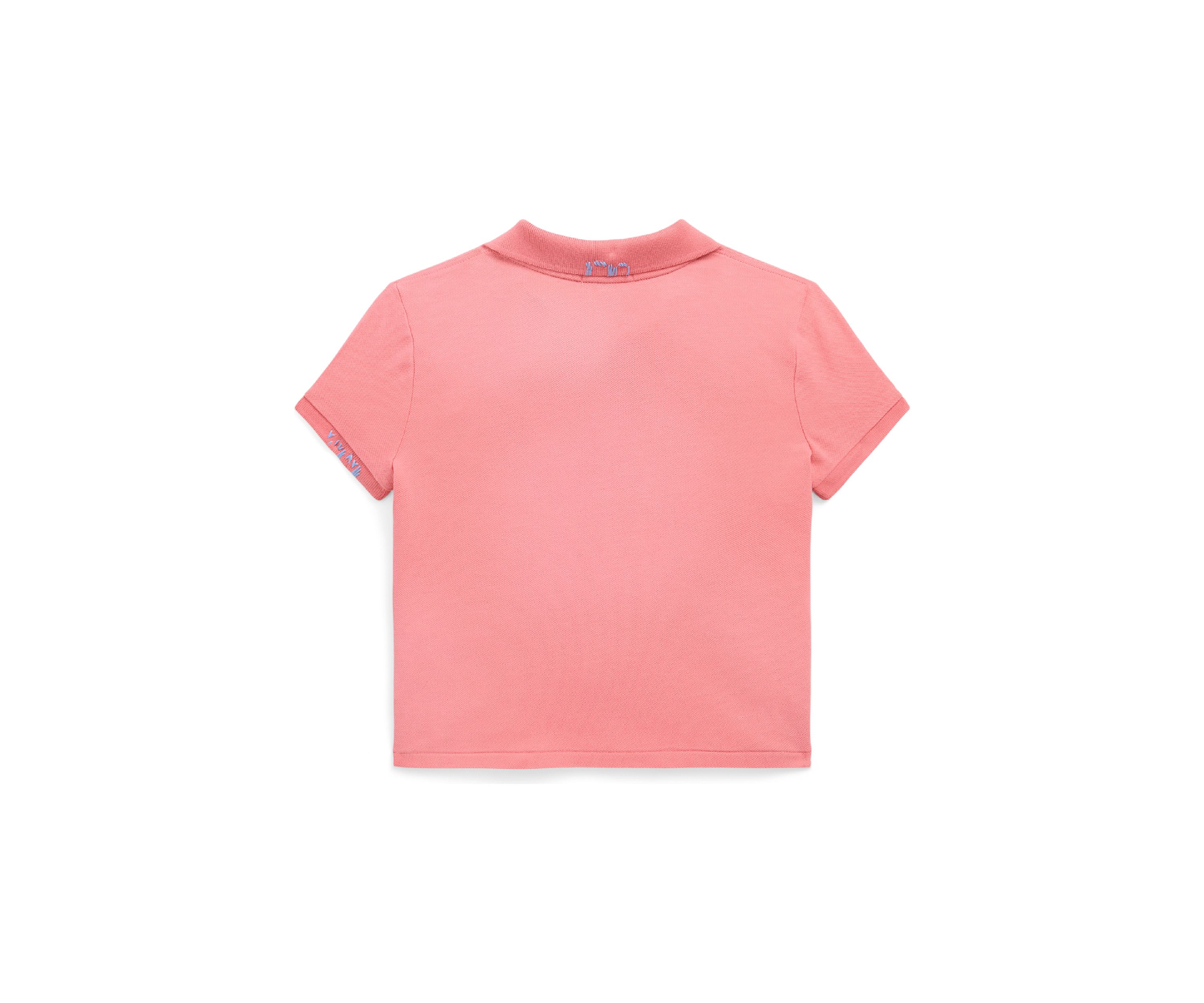 Girls 7-16 Twist-Front Stretch Mesh Polo Shirt