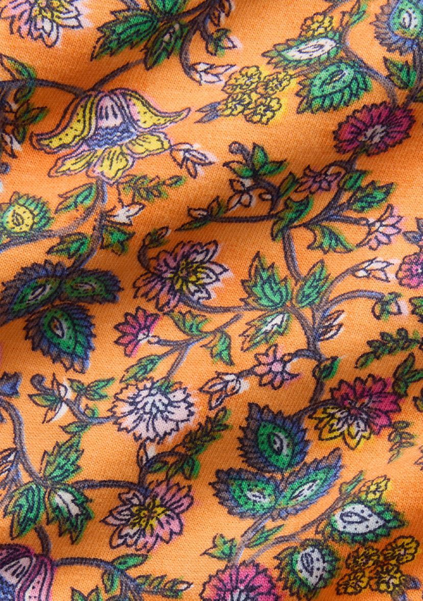 Girls 7-16 Floral Ruffled Cotton Jersey Dress