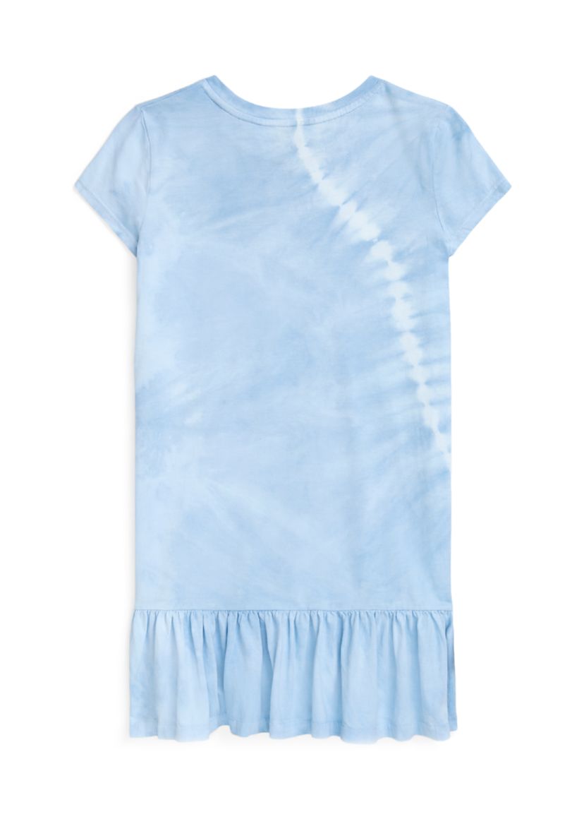 Girls 7-16 Tie Dye Polo Bear Cotton T-Shirt Dress