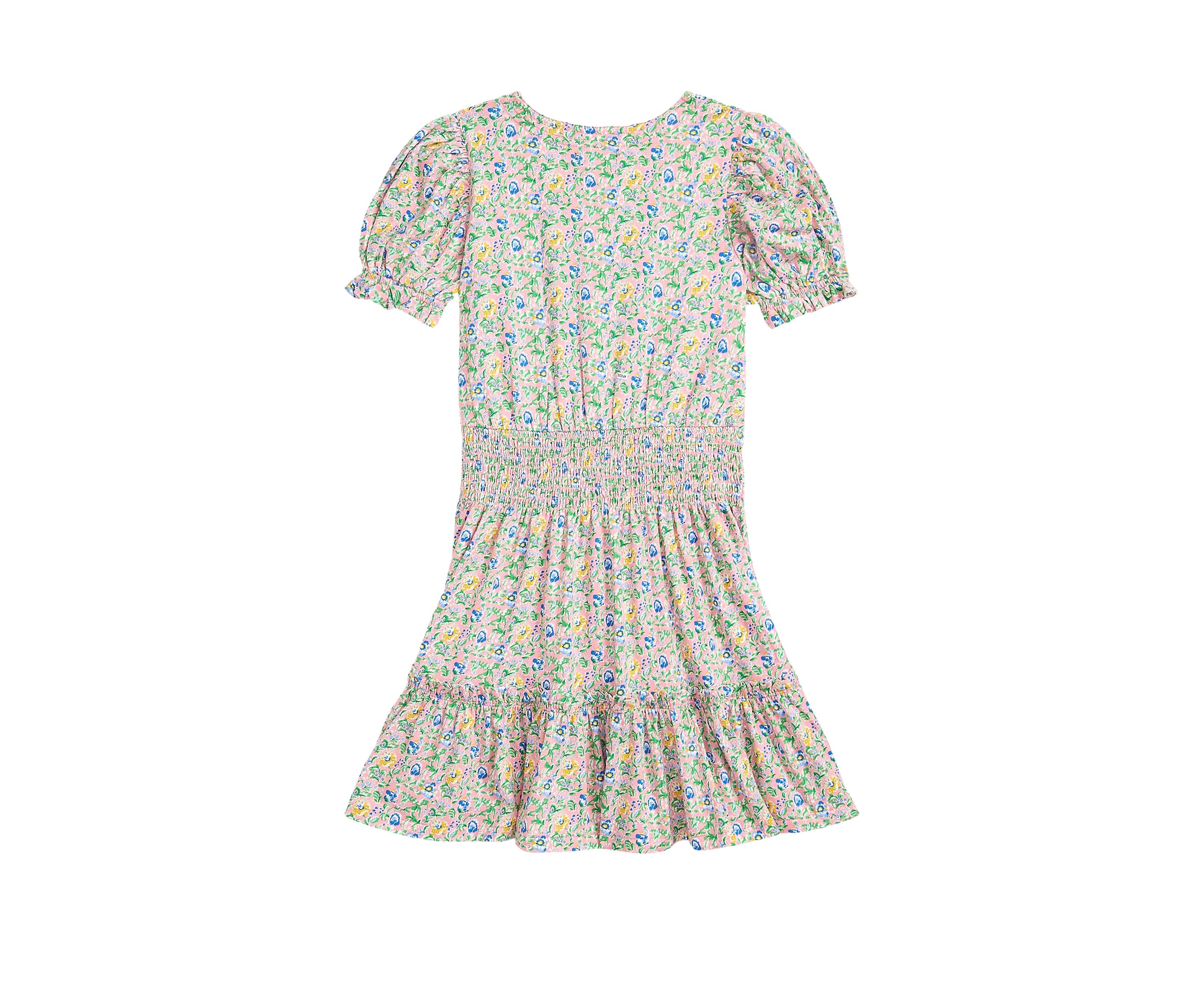 Girls 7-16 Floral Faux-Wrap Cotton Jersey Dress
