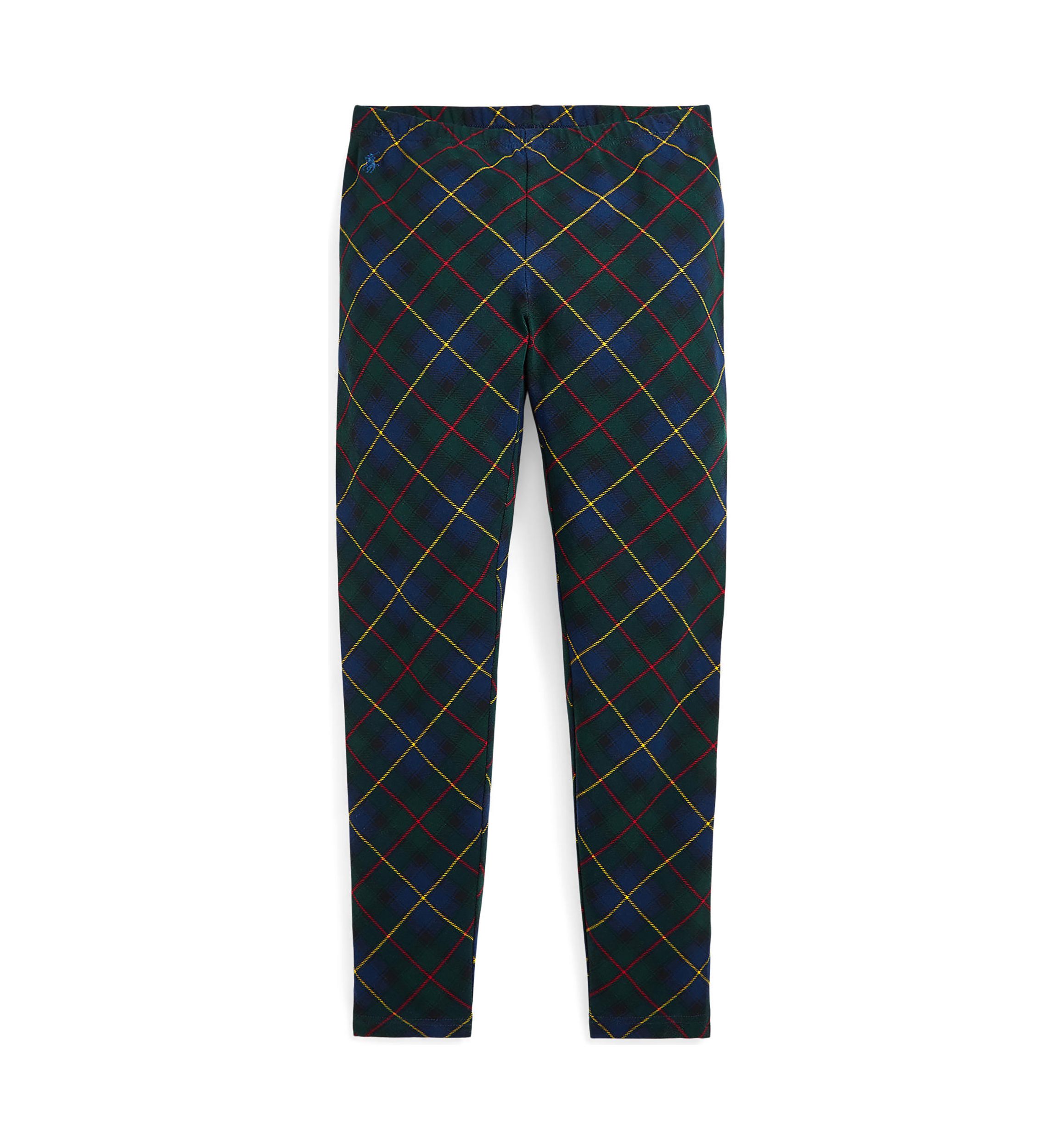 Girls 7-16 Plaid Stretch Jersey Leggings 