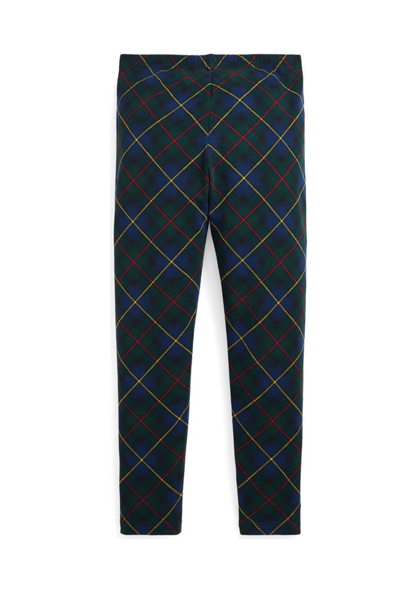 Girls 7-16 Plaid Stretch Jersey Leggings 
