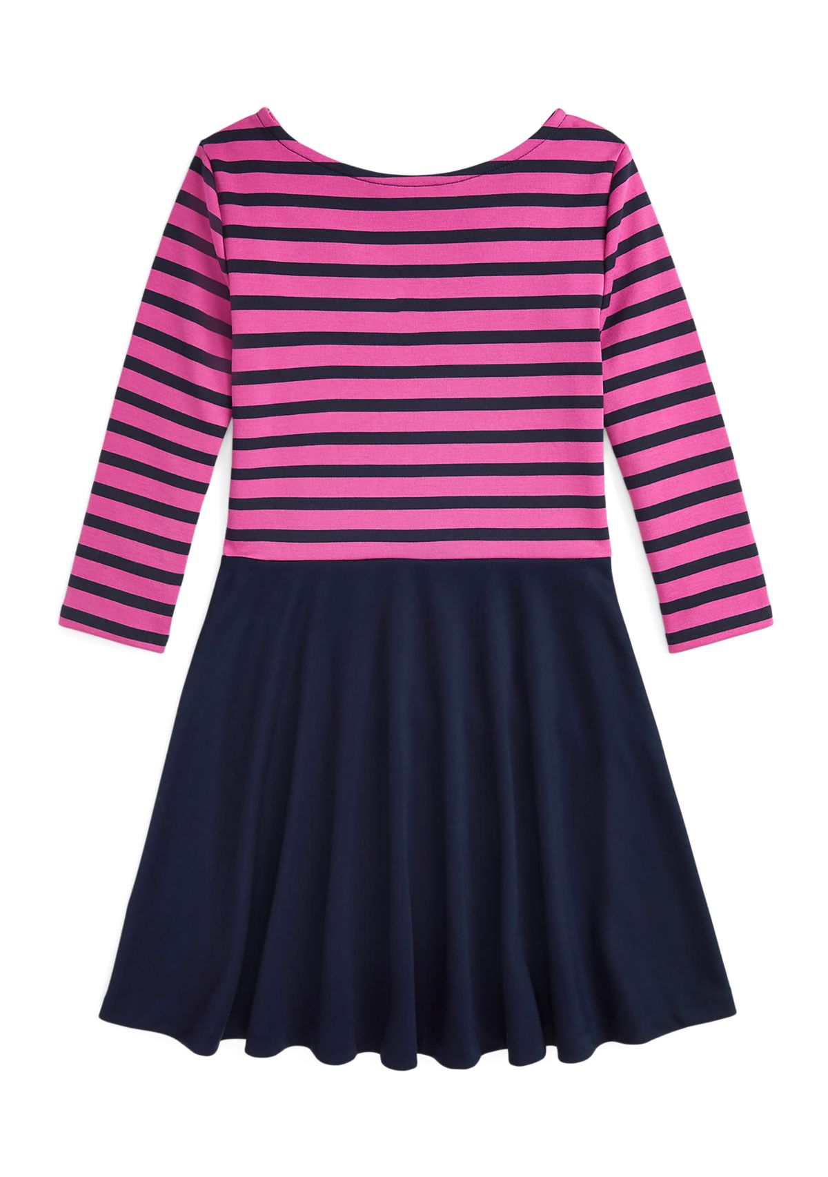 Girls 7-16 Striped Ponte Dress