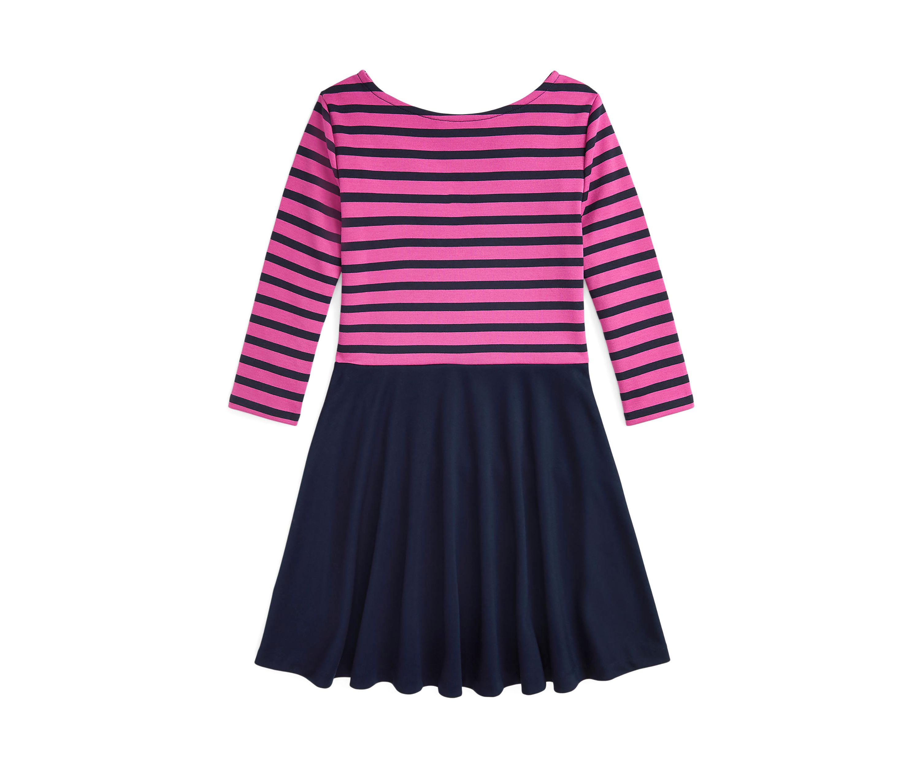Girls 7-16 Striped Ponte Dress