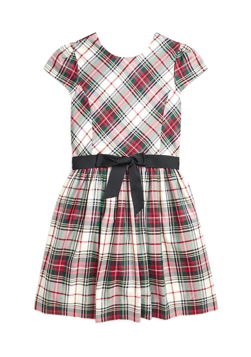 Girls 7-16 Plaid Twill Dress