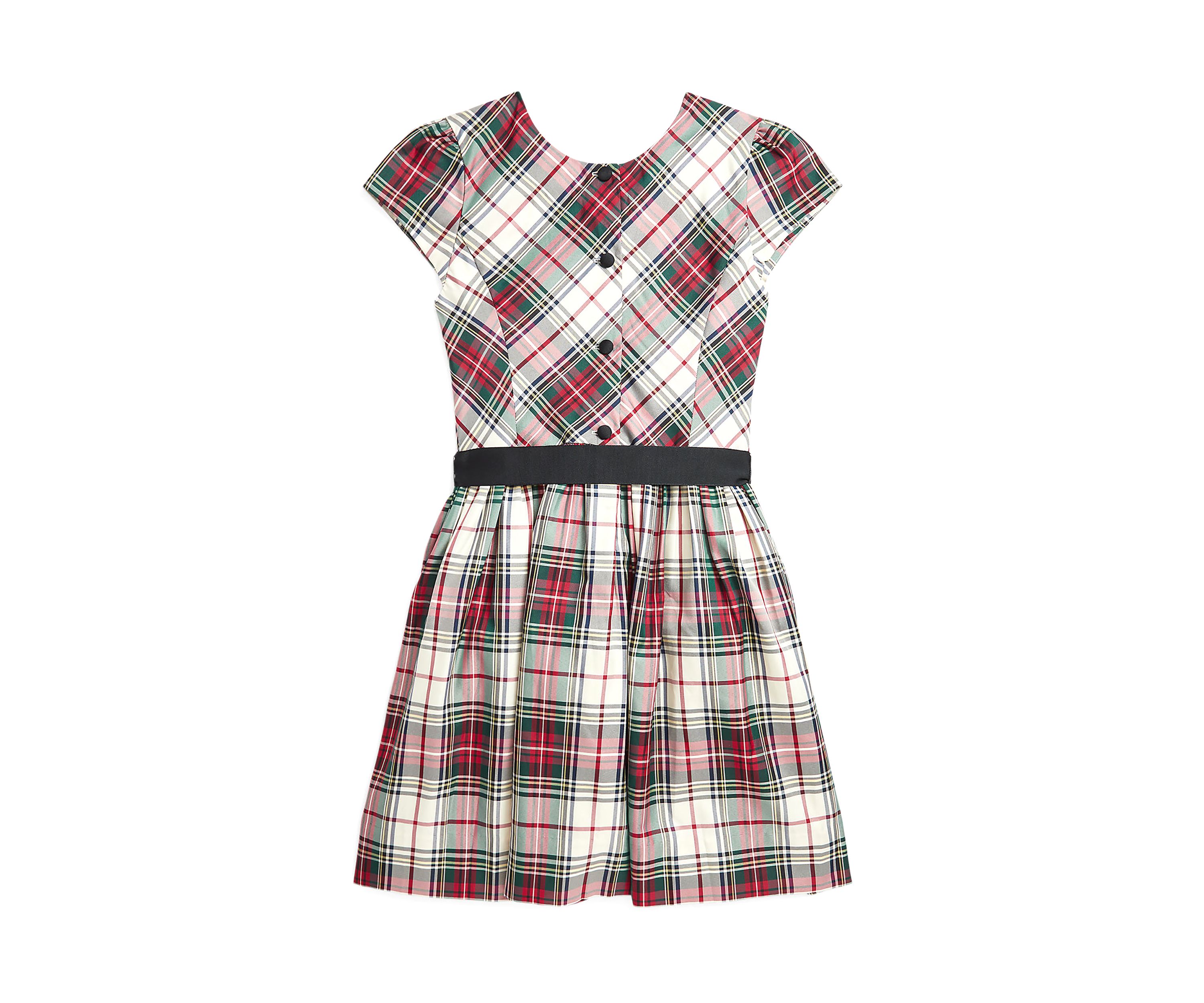 Girls 7-16 Plaid Twill Dress