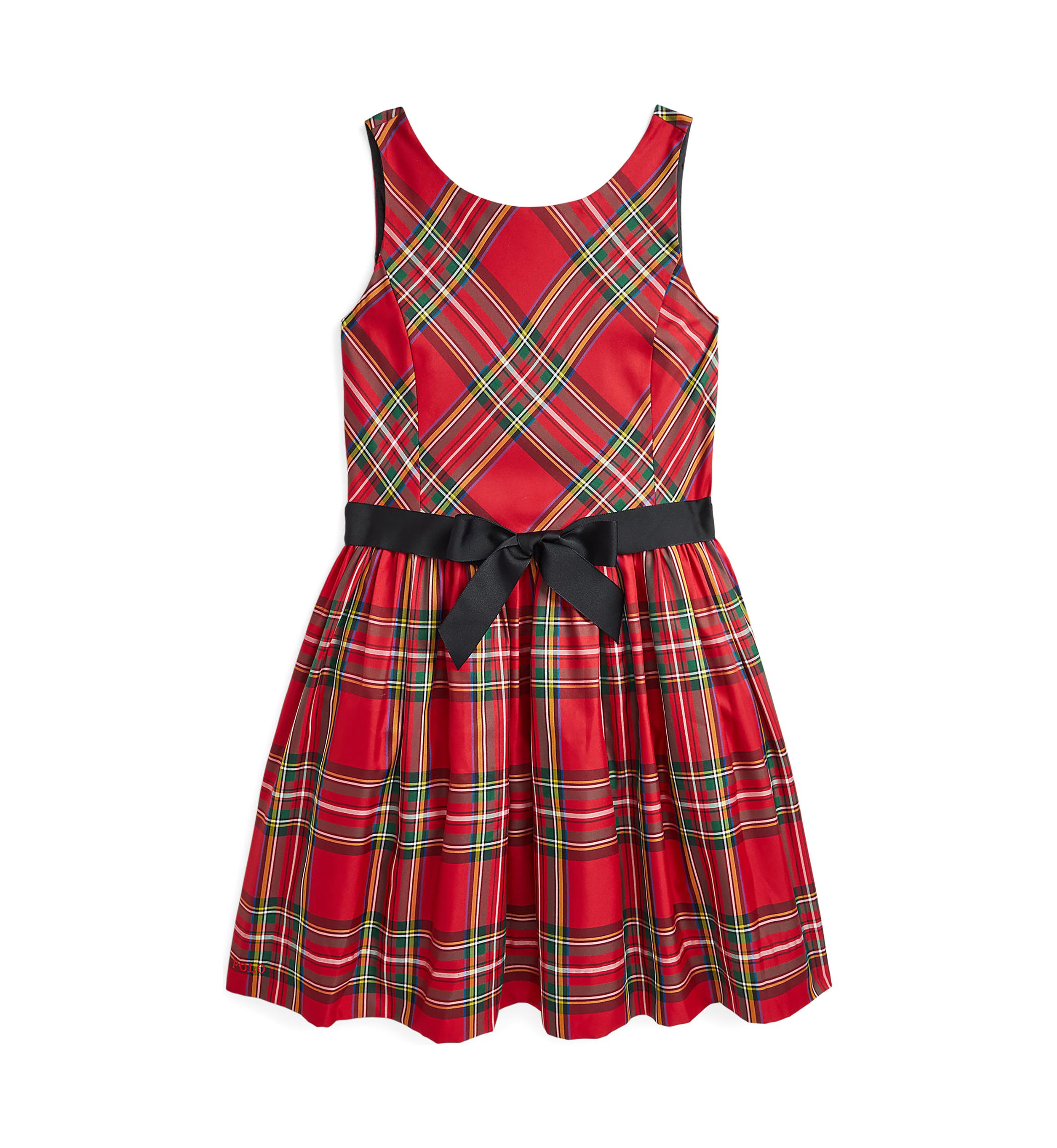 Girls 7-16 Plaid Twill Dress
