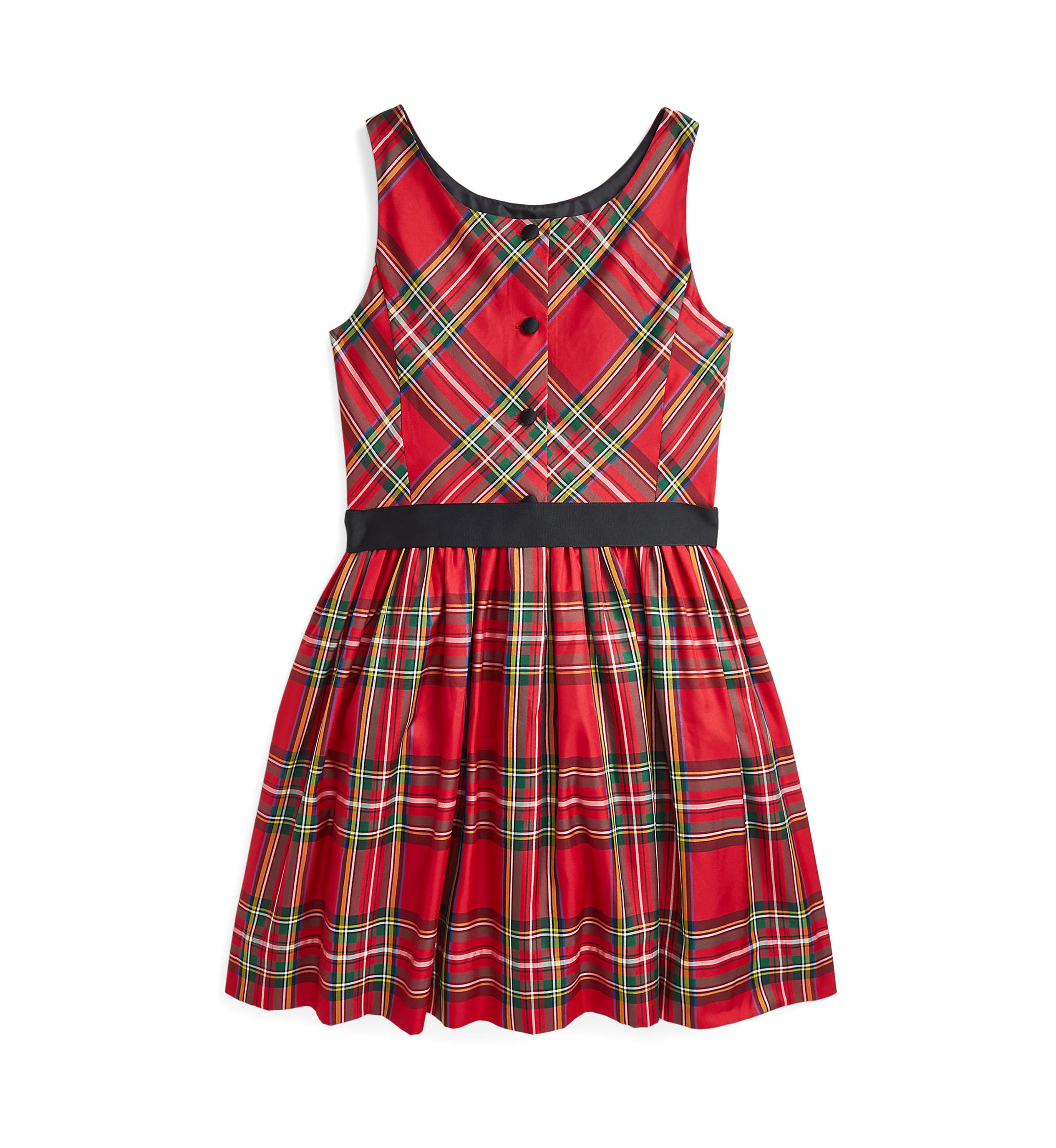 Girls 7-16 Plaid Twill Dress
