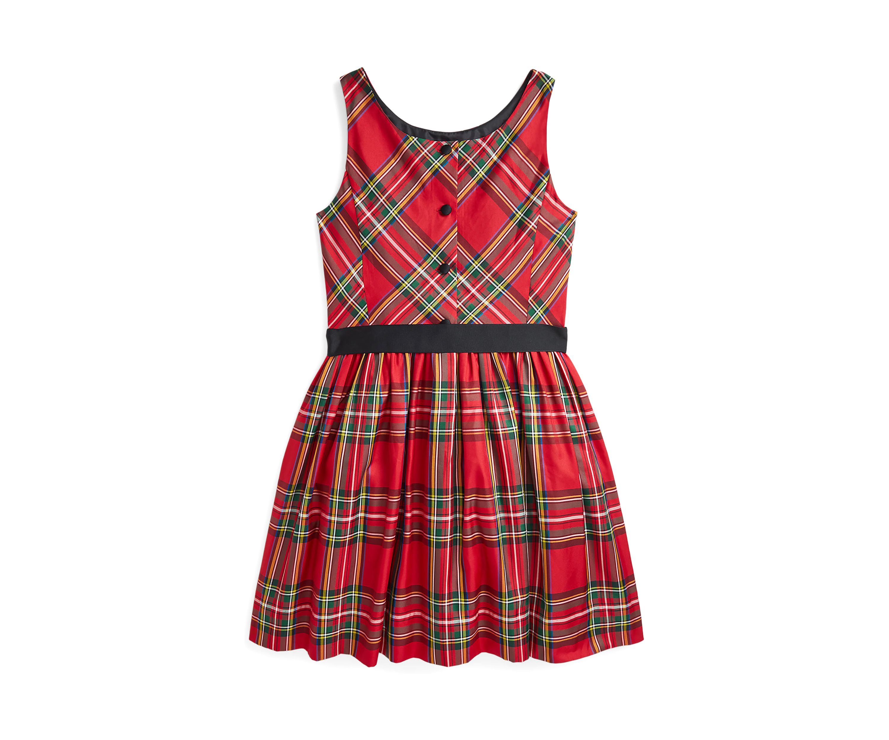 Girls 7-16 Plaid Twill Dress