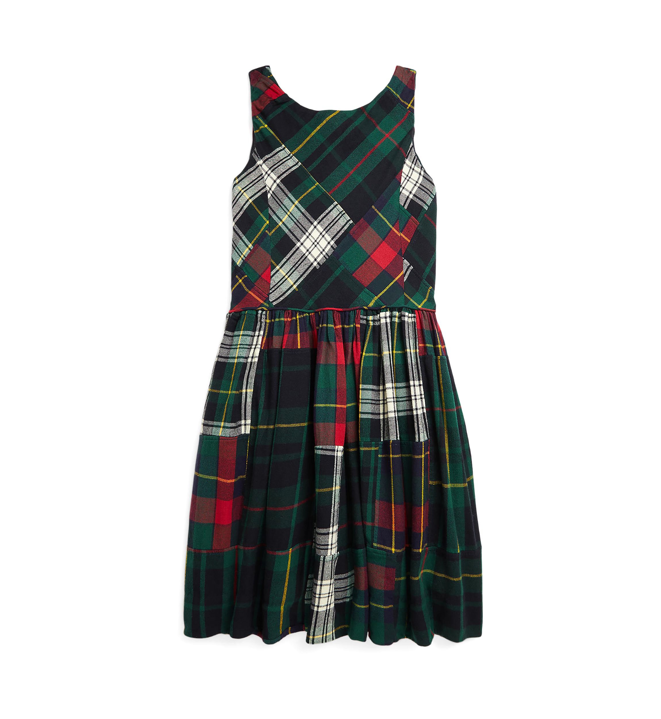 Girls 7-16 Patchwork Plaid Flannel Dress
