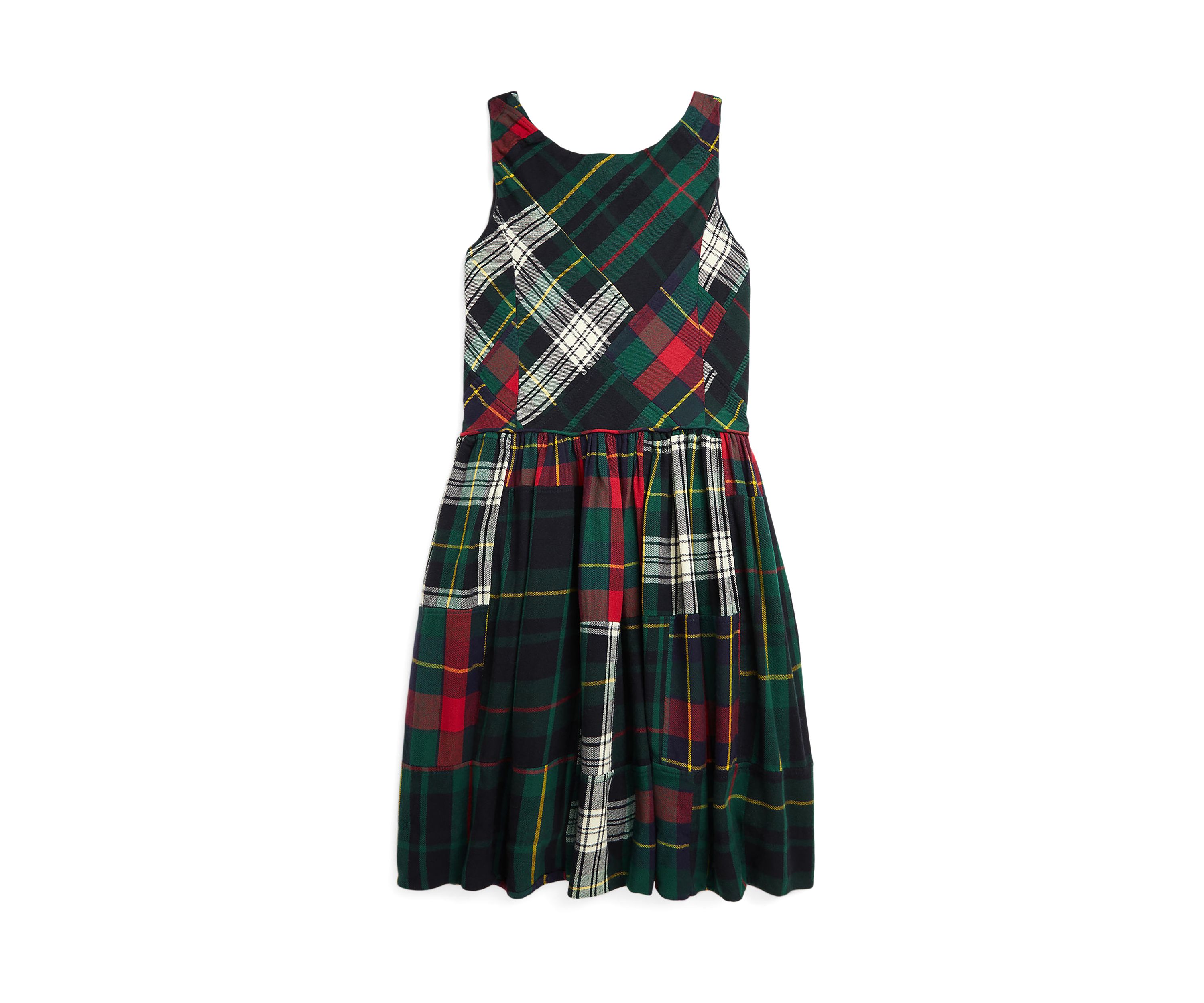 Girls 7-16 Patchwork Plaid Flannel Dress