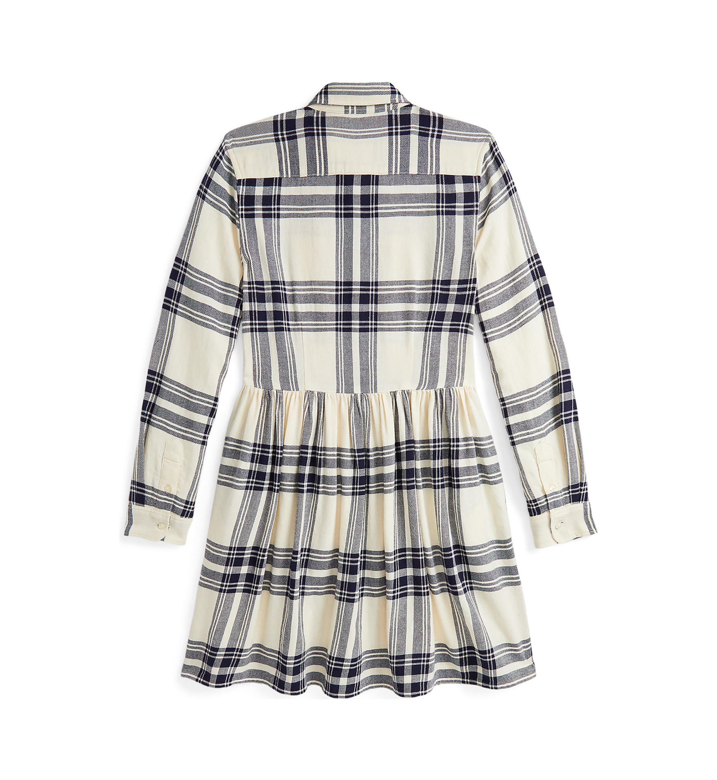 Girls 7-16 Plaid Cotton Twill Shirtdress