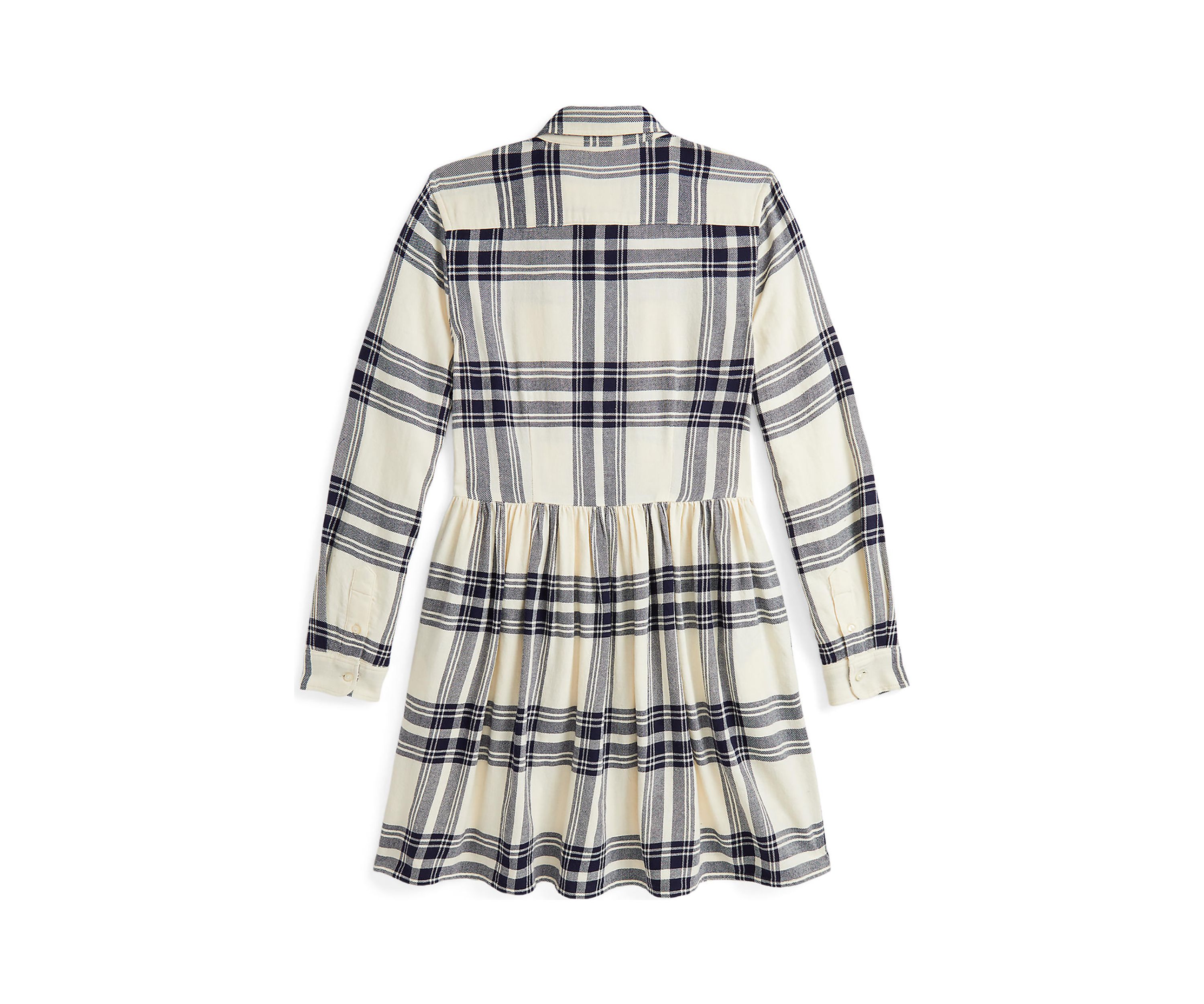 Girls 7-16 Plaid Cotton Twill Shirtdress