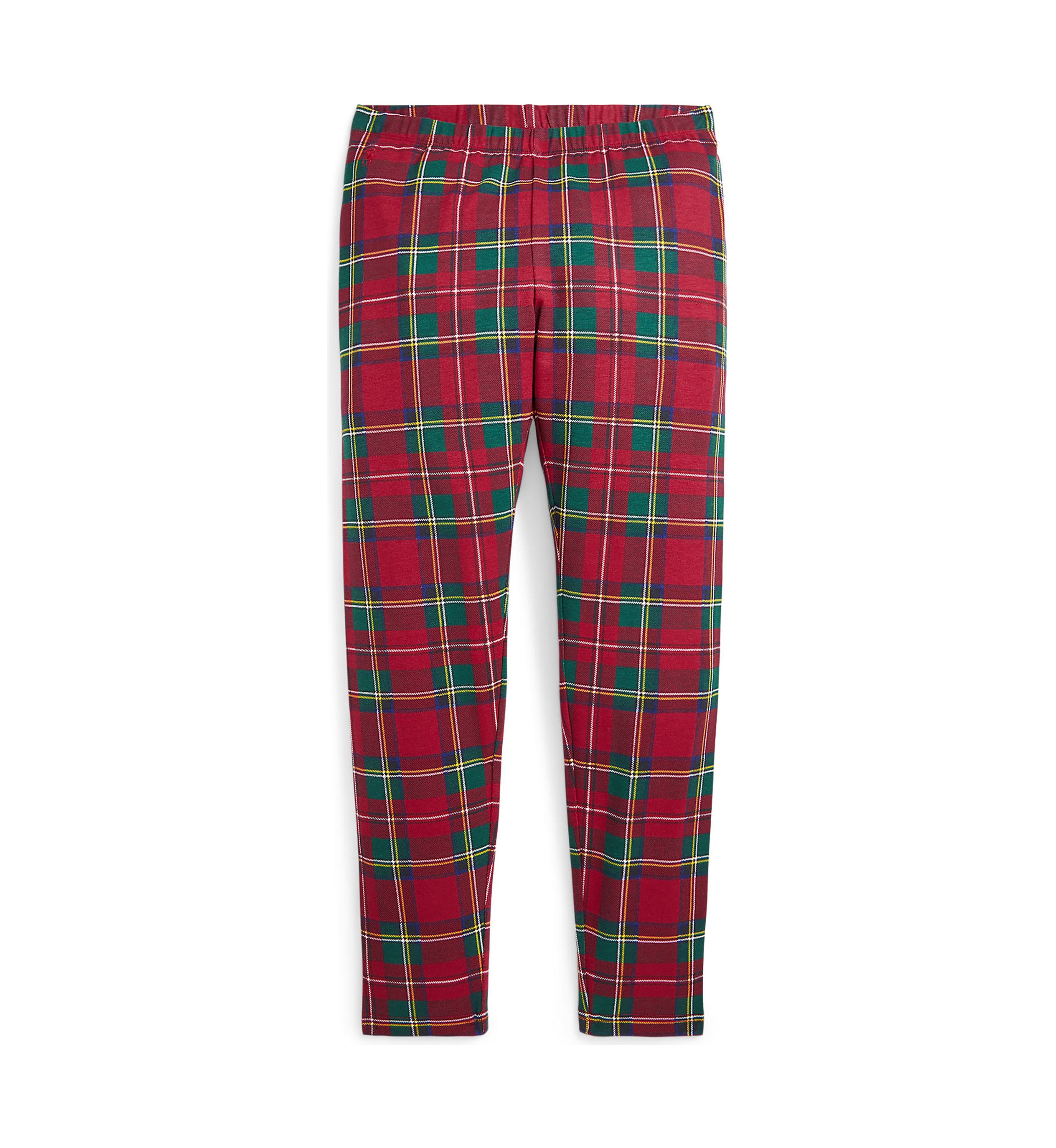 Girls 7-16 Plaid Stretch Jersey Leggings